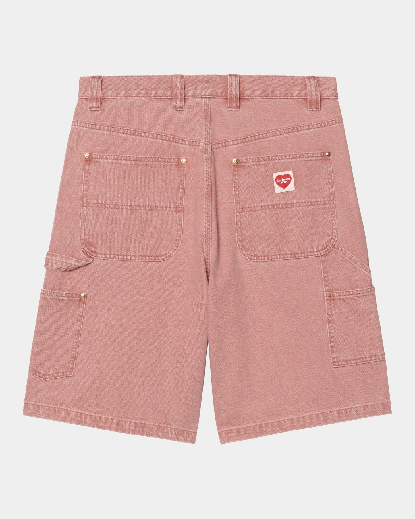 Nash Single Knee Long Short | Sulfur Red (enzyme bleach washed)