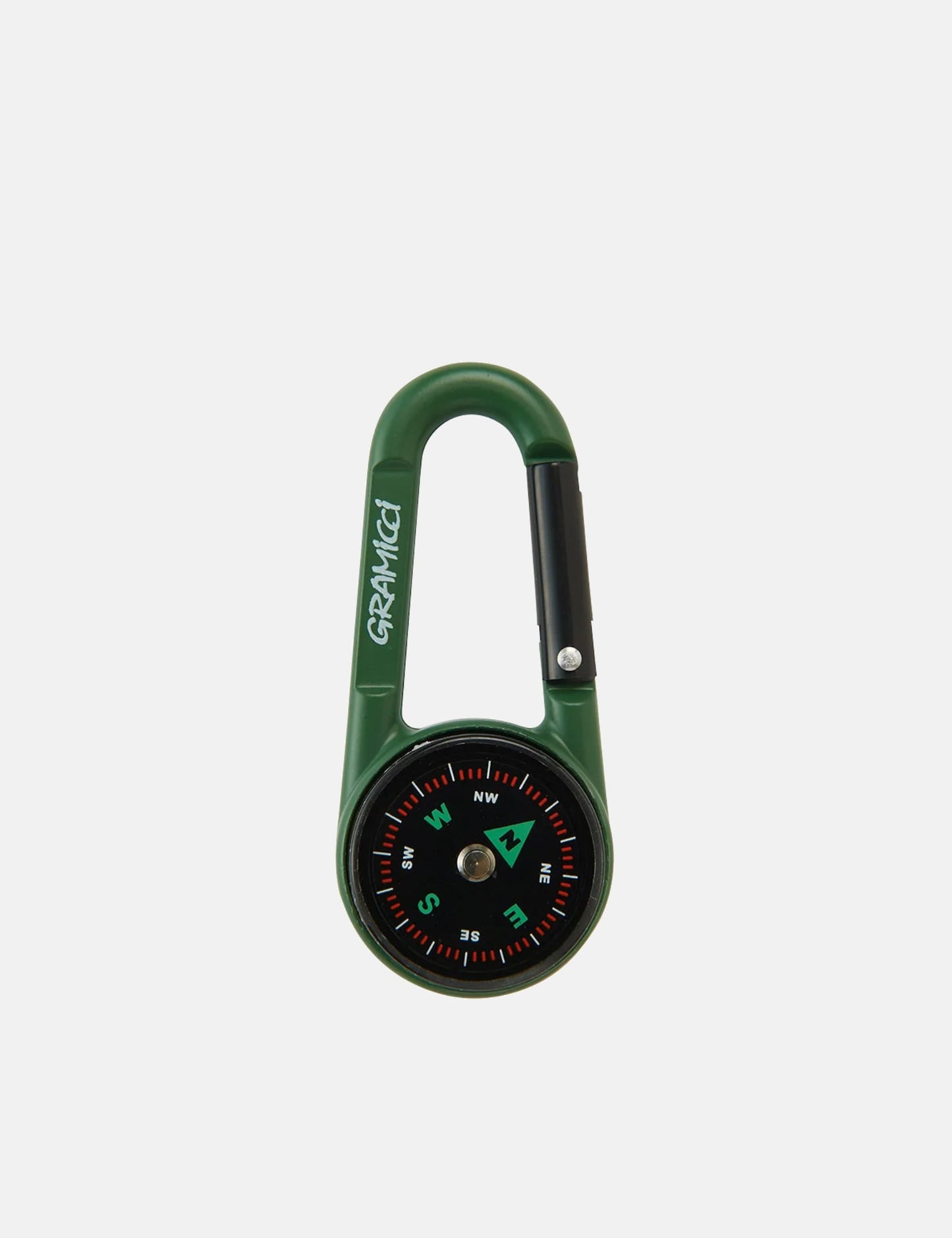 Carabiner Compass - Olive Green