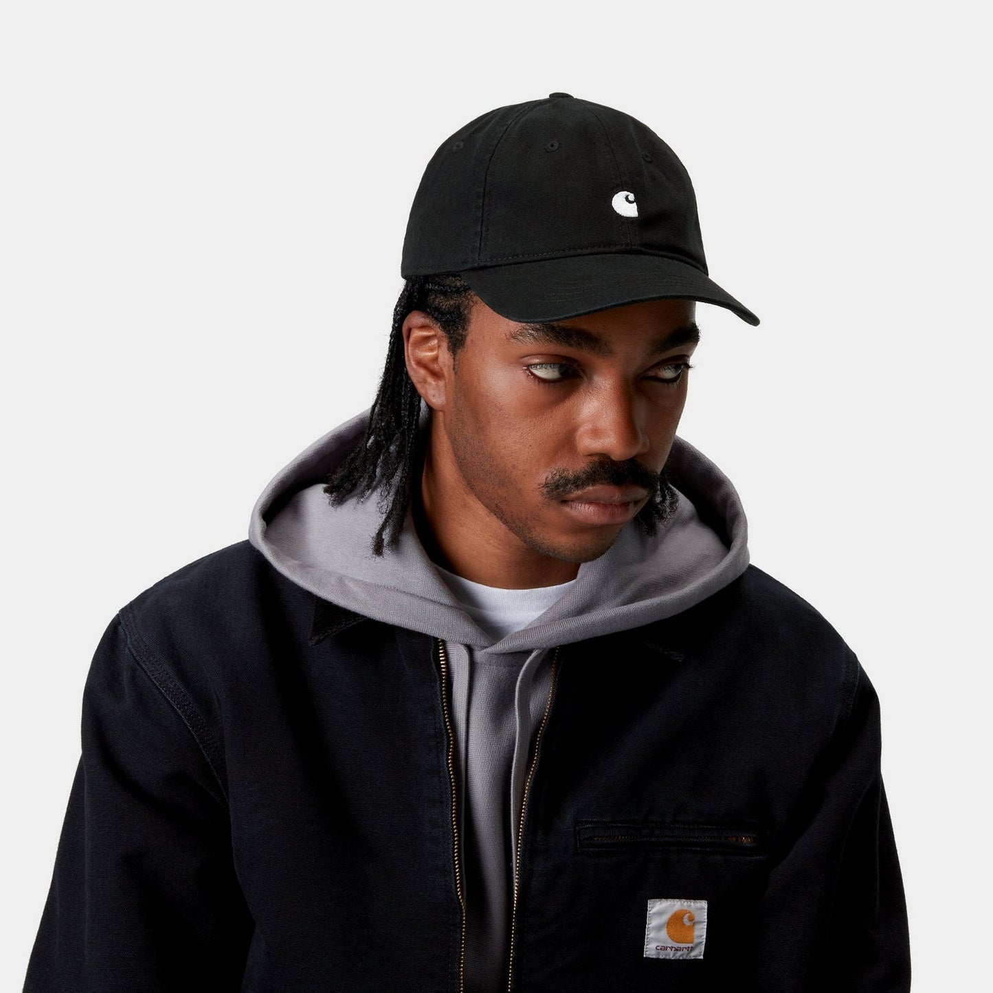 Madison Logo Cap | Black / White