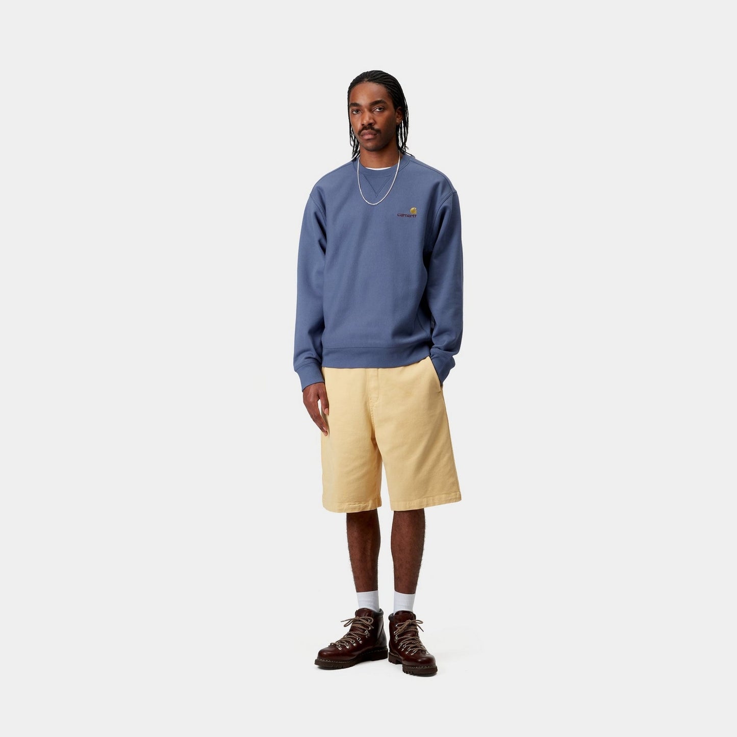 American Script Sweatshirt | Blue Iris