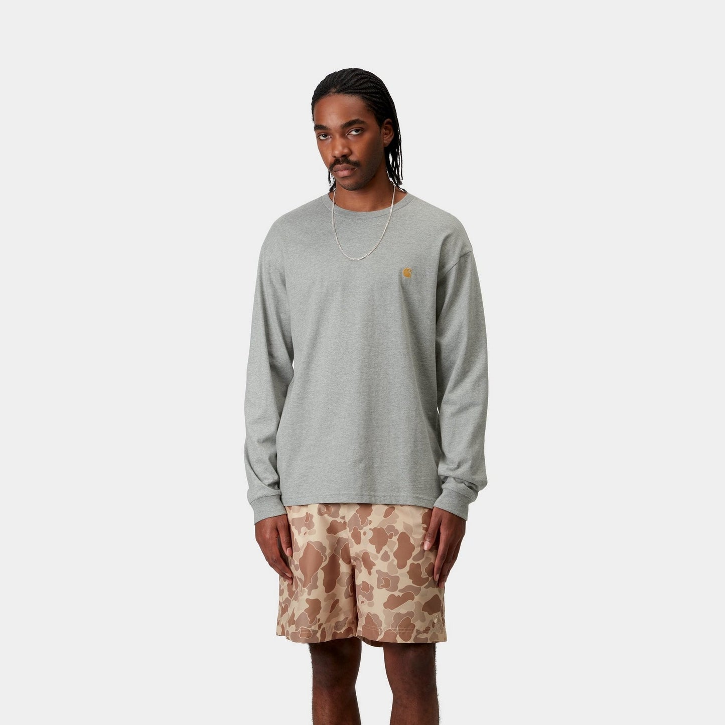 Chase Long Sleeve T-Shirt | Grey Heather