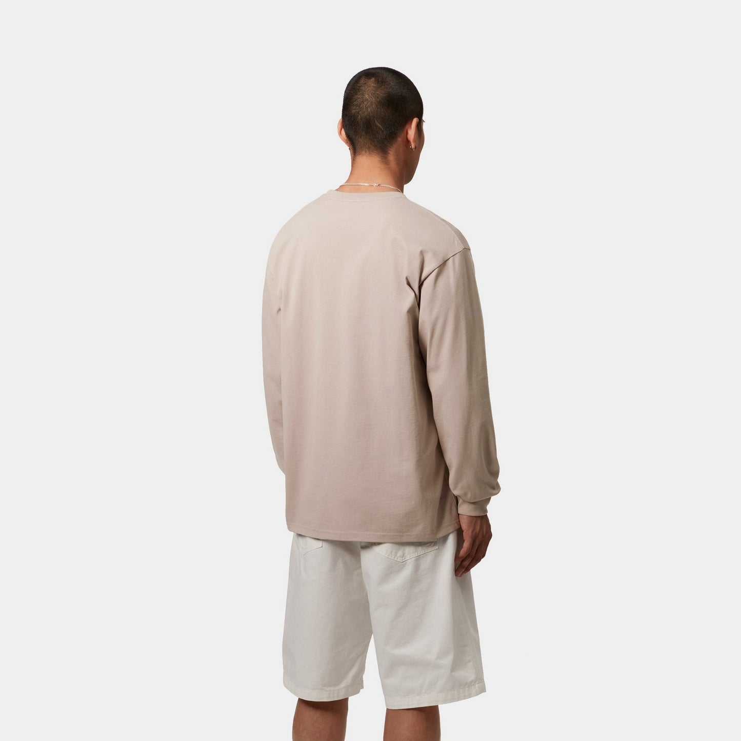 Chase Long Sleeve T-Shirt | Dusky Beige