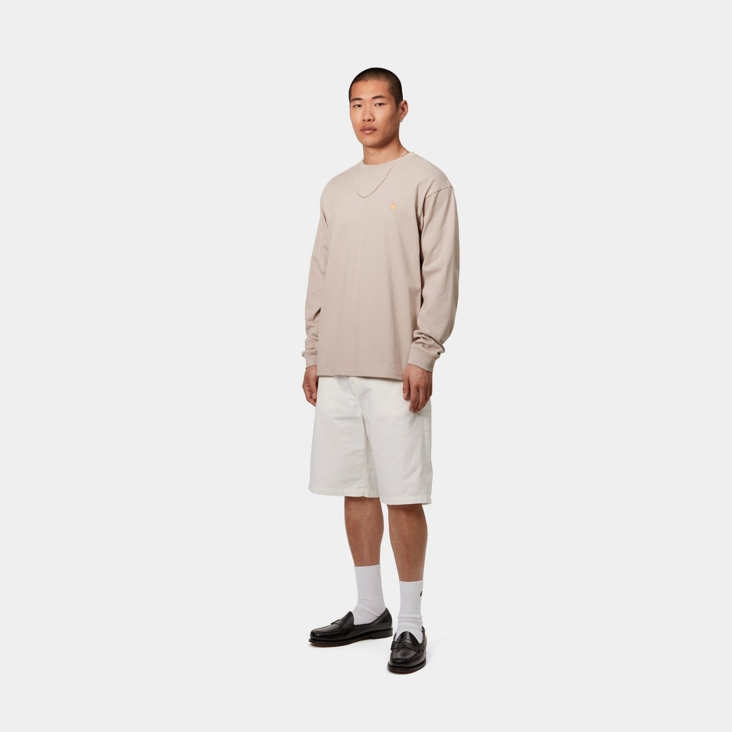 Chase Long Sleeve T-Shirt | Dusky Beige