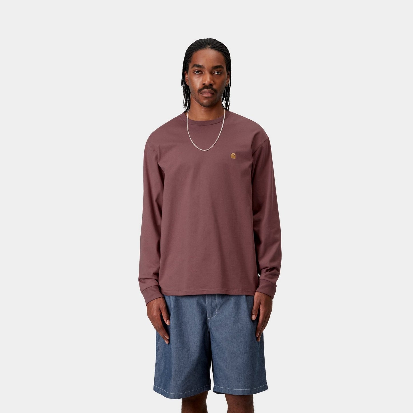 Chase Long Sleeve T-Shirt | Dusky Pink