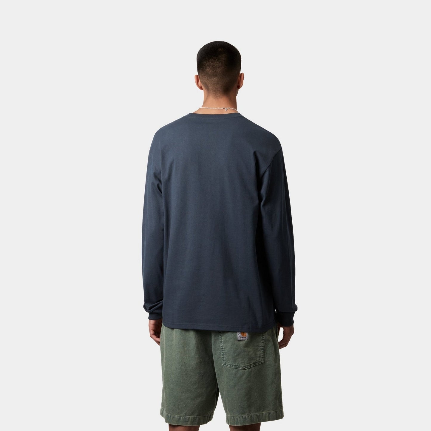 Chase Long Sleeve T-Shirt | Dusky Blue