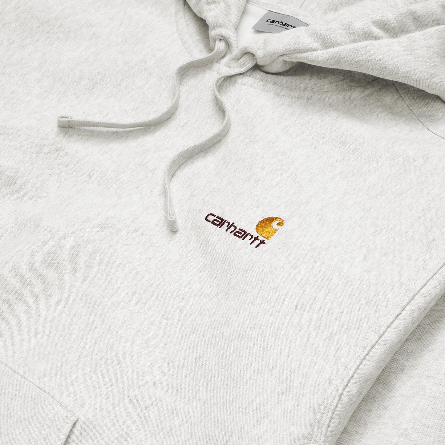 Hooded American Script Sweatshirt | Ash Heather
