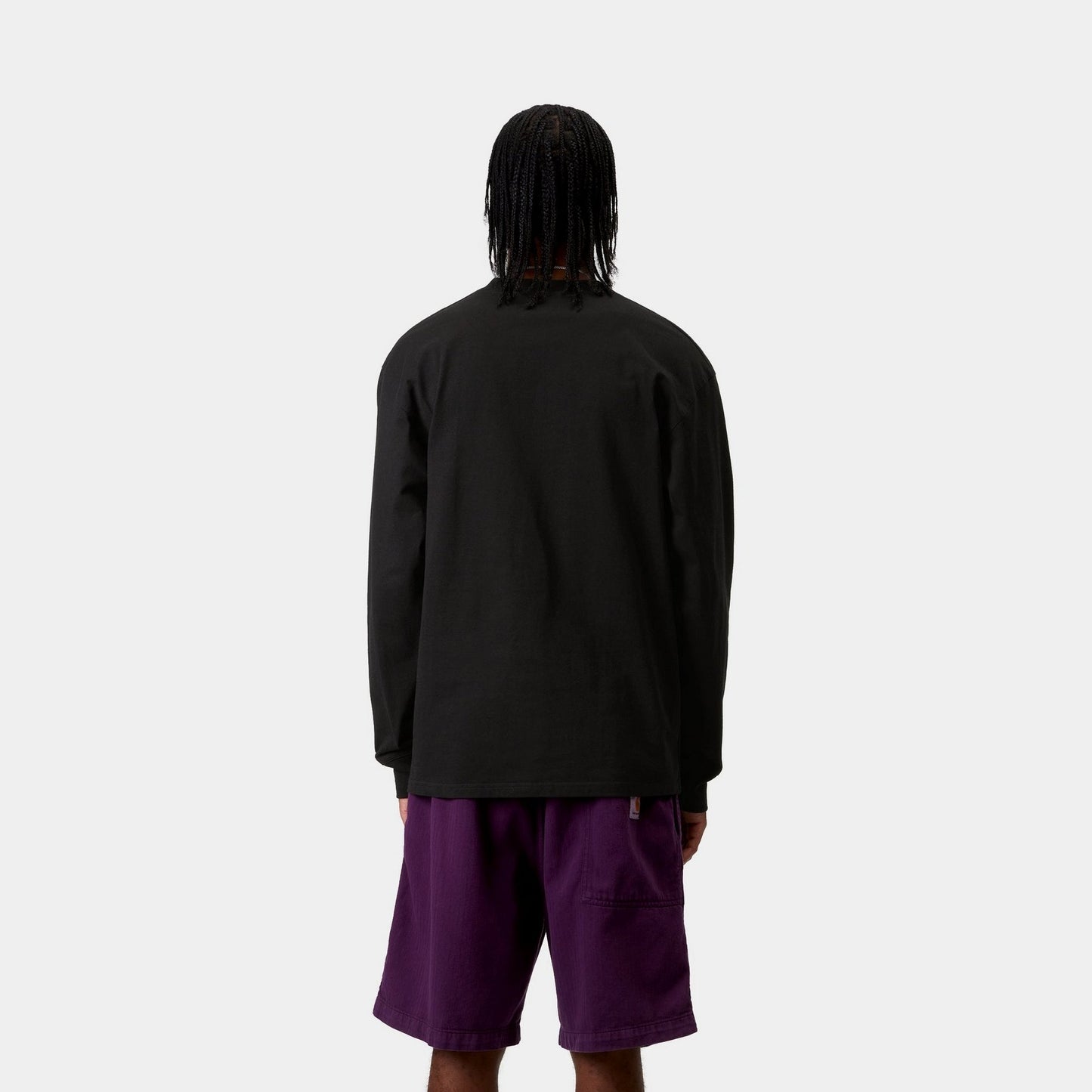 American Script Long Sleeve T-Shirt | Black