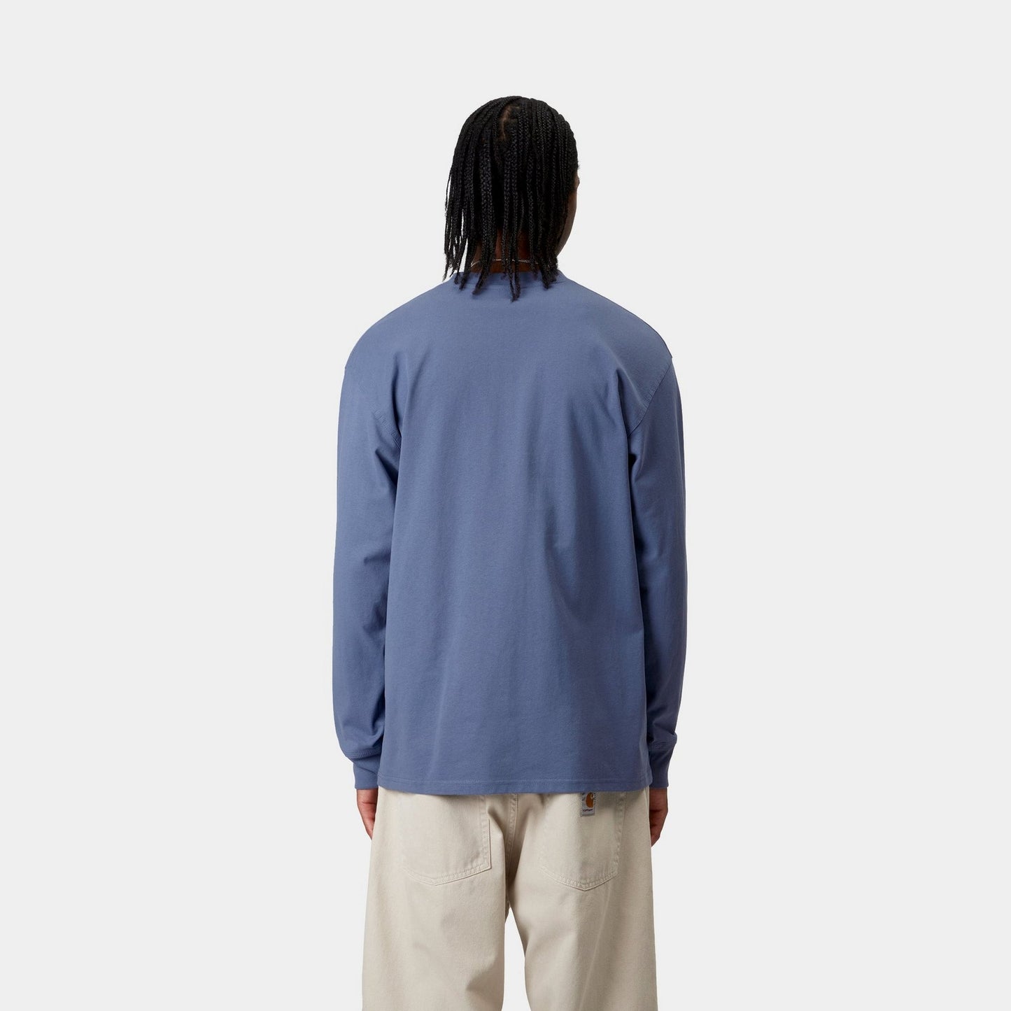American Script Long Sleeve T-Shirt | Blue Iris