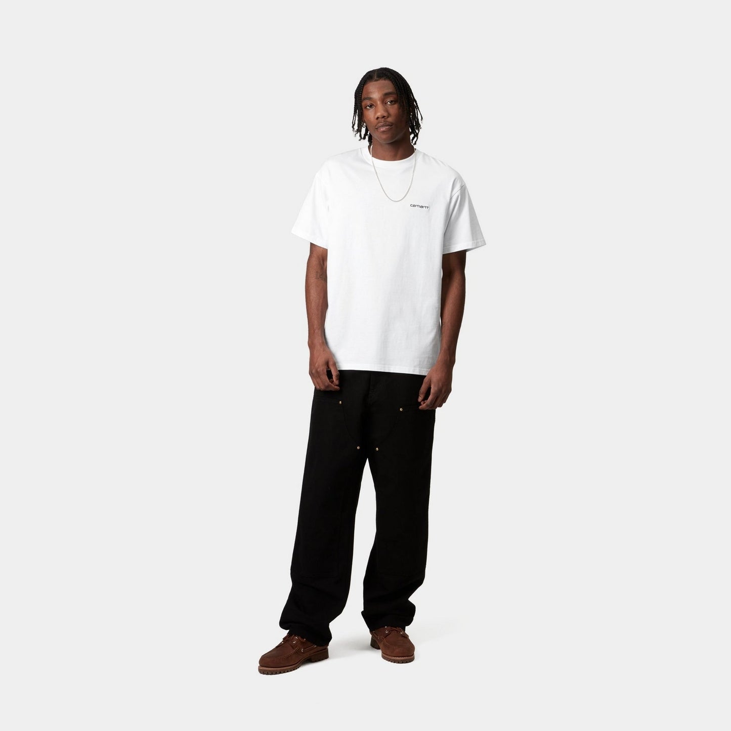 Script Embroidery T-Shirt | White
