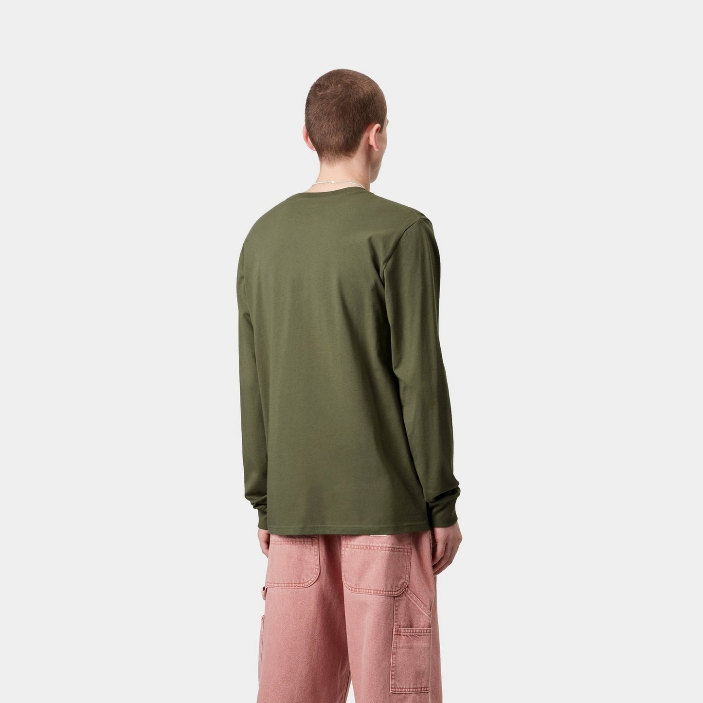 Long Sleeve Pocket T-Shirt | Dollar Green