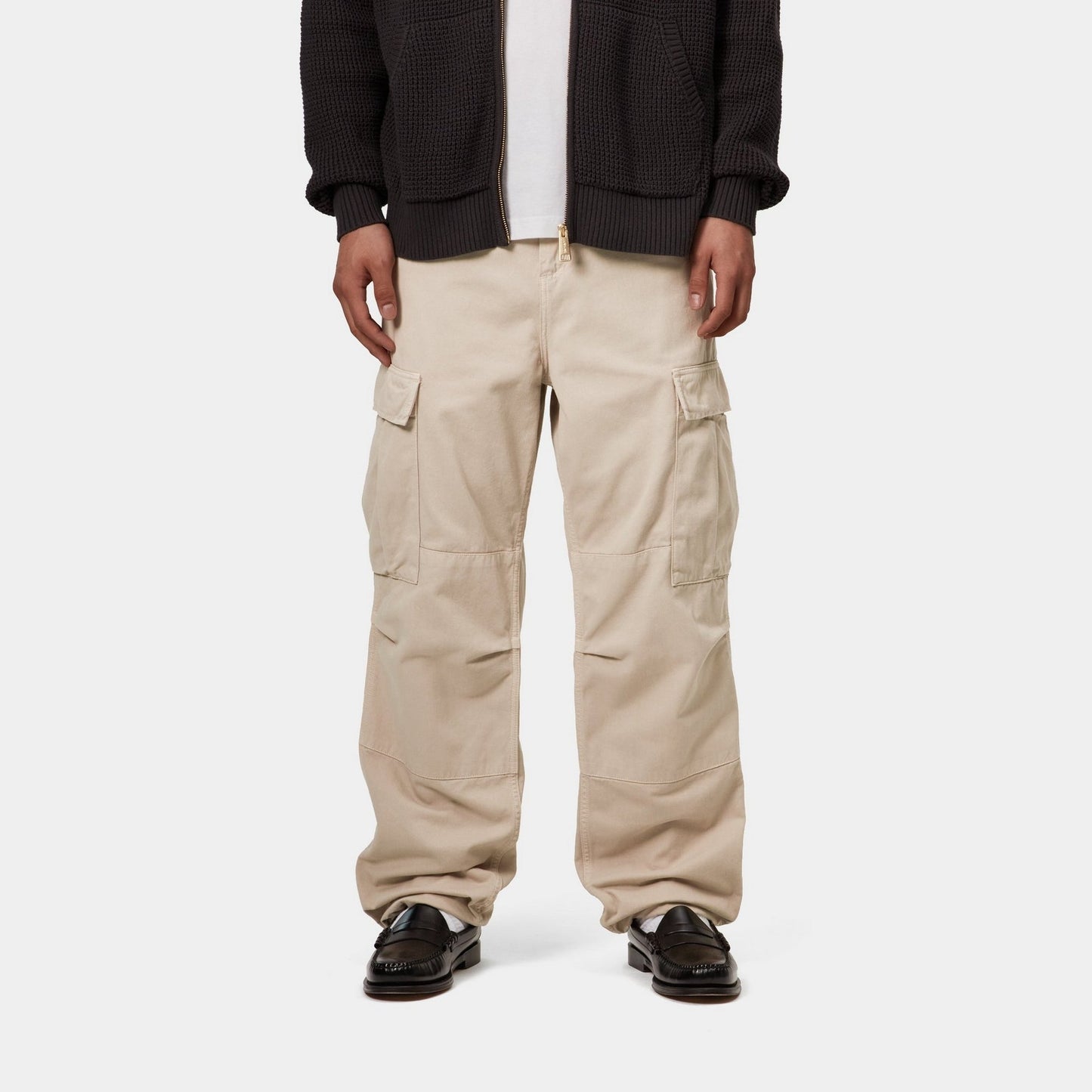 Regular Cargo Pant - Garment Dyed Twill | Fleur De Sel