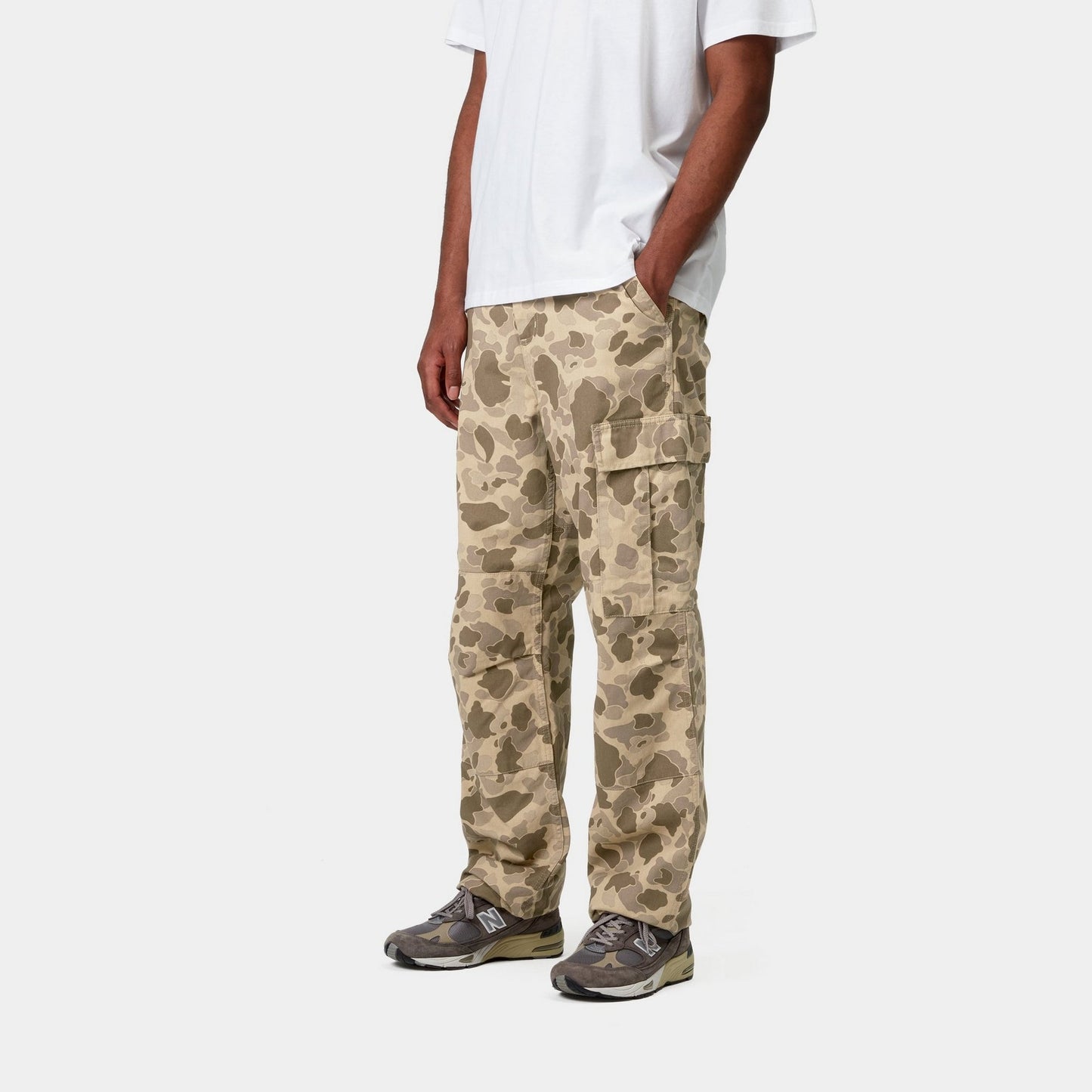 Regular Cargo Pant - Garment Dyed Twill | Desert Duck Camo