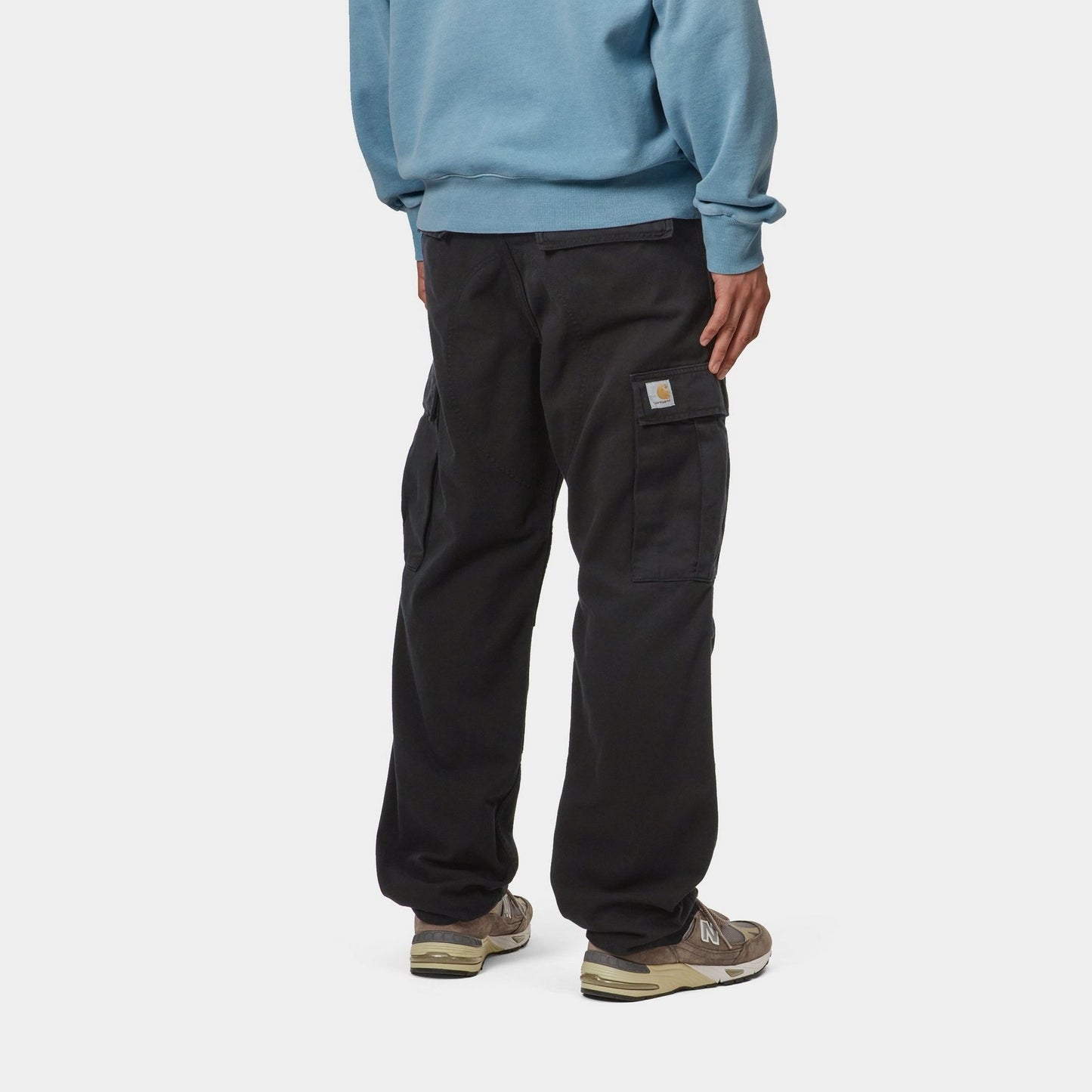 Regular Cargo Pant - Garment Dyed Twill | Black