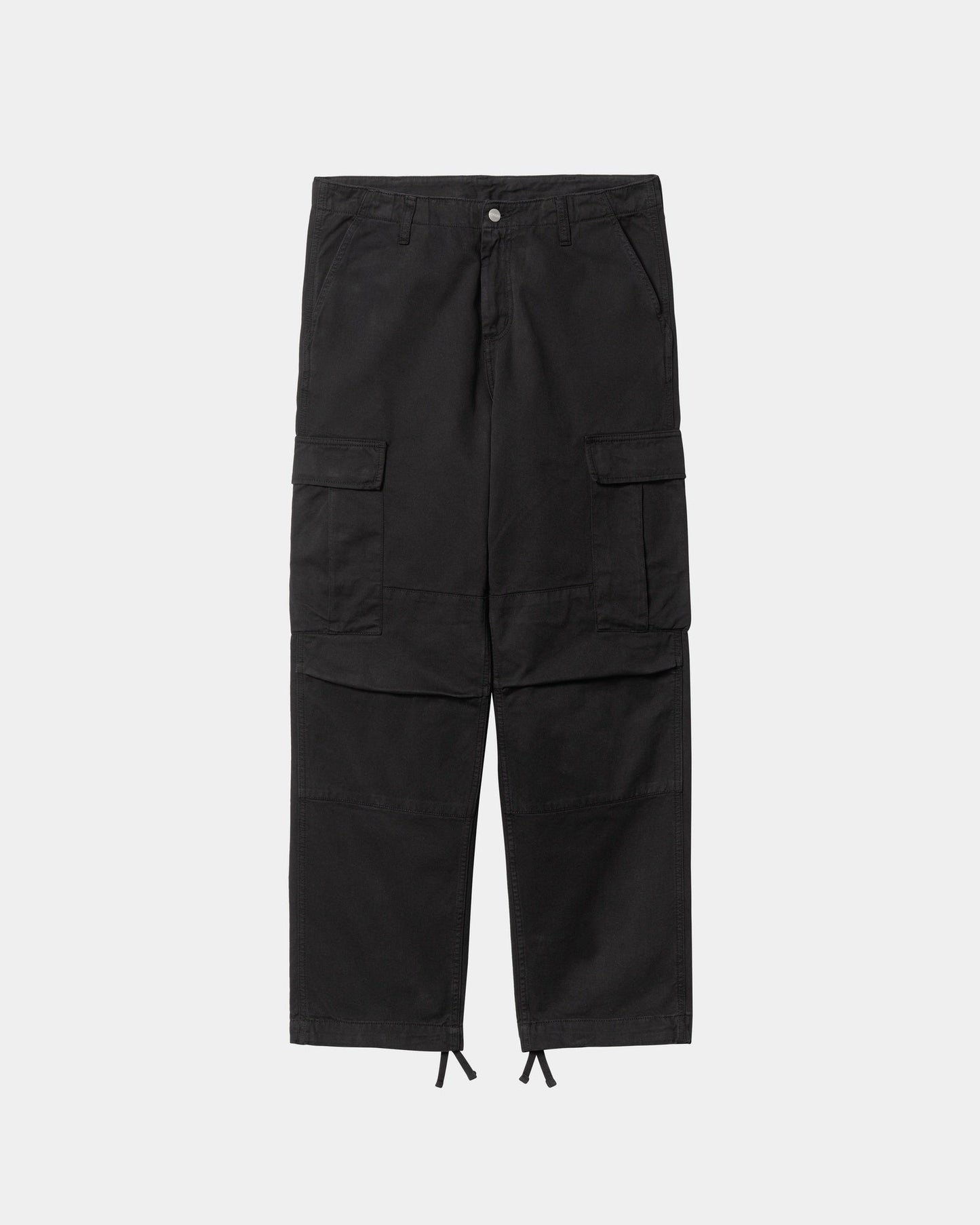 Regular Cargo Pant - Garment Dyed Twill | Black