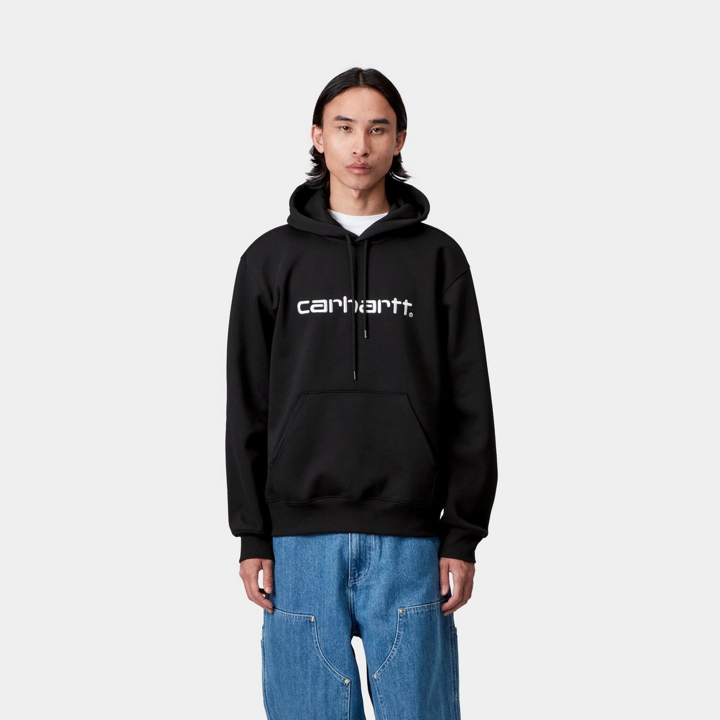 Hooded Sweatshirt | Black / White