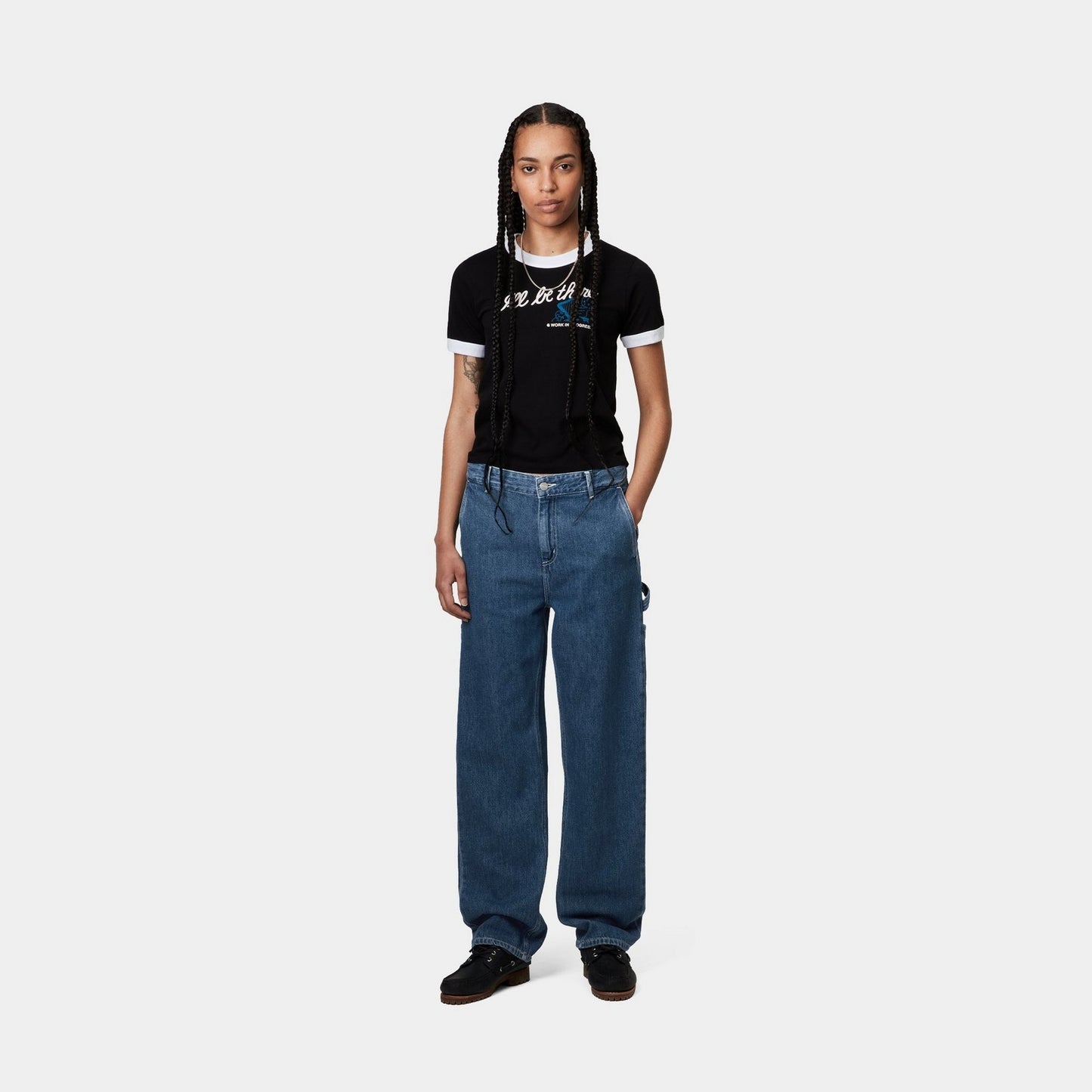 Pierce Pant Straight - Denim | Blue (stone washed)