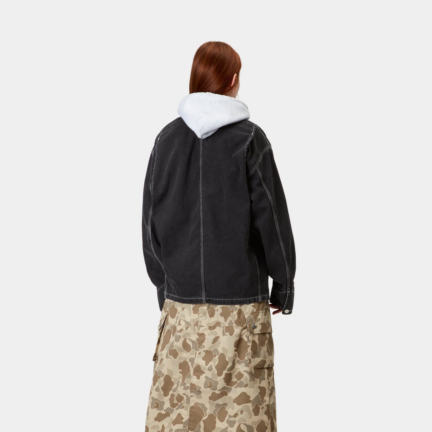 Women's OG Michigan Coat (Spring) - Denim | Black (stone washed)