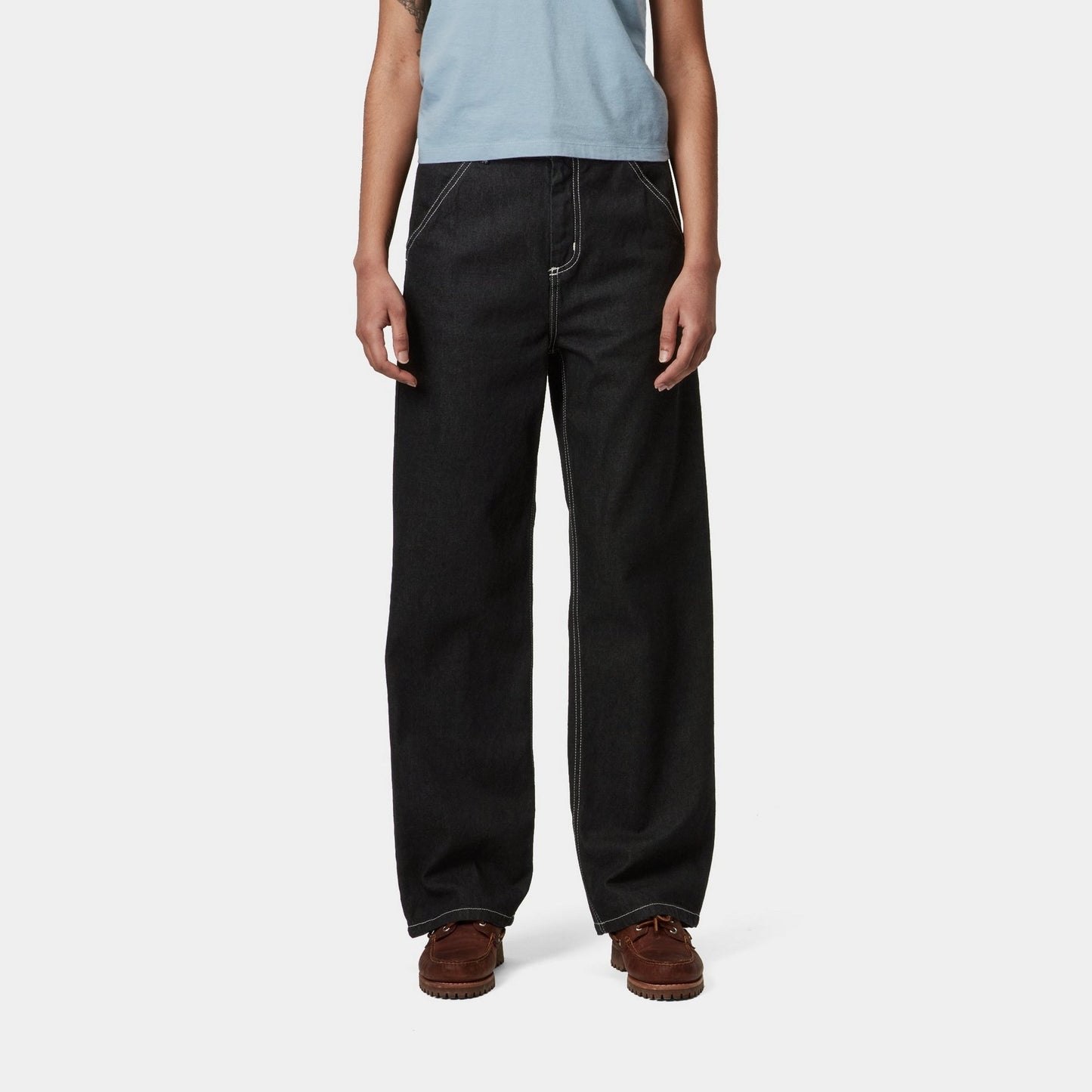 Women's Simple Pant | Black (stone washed)