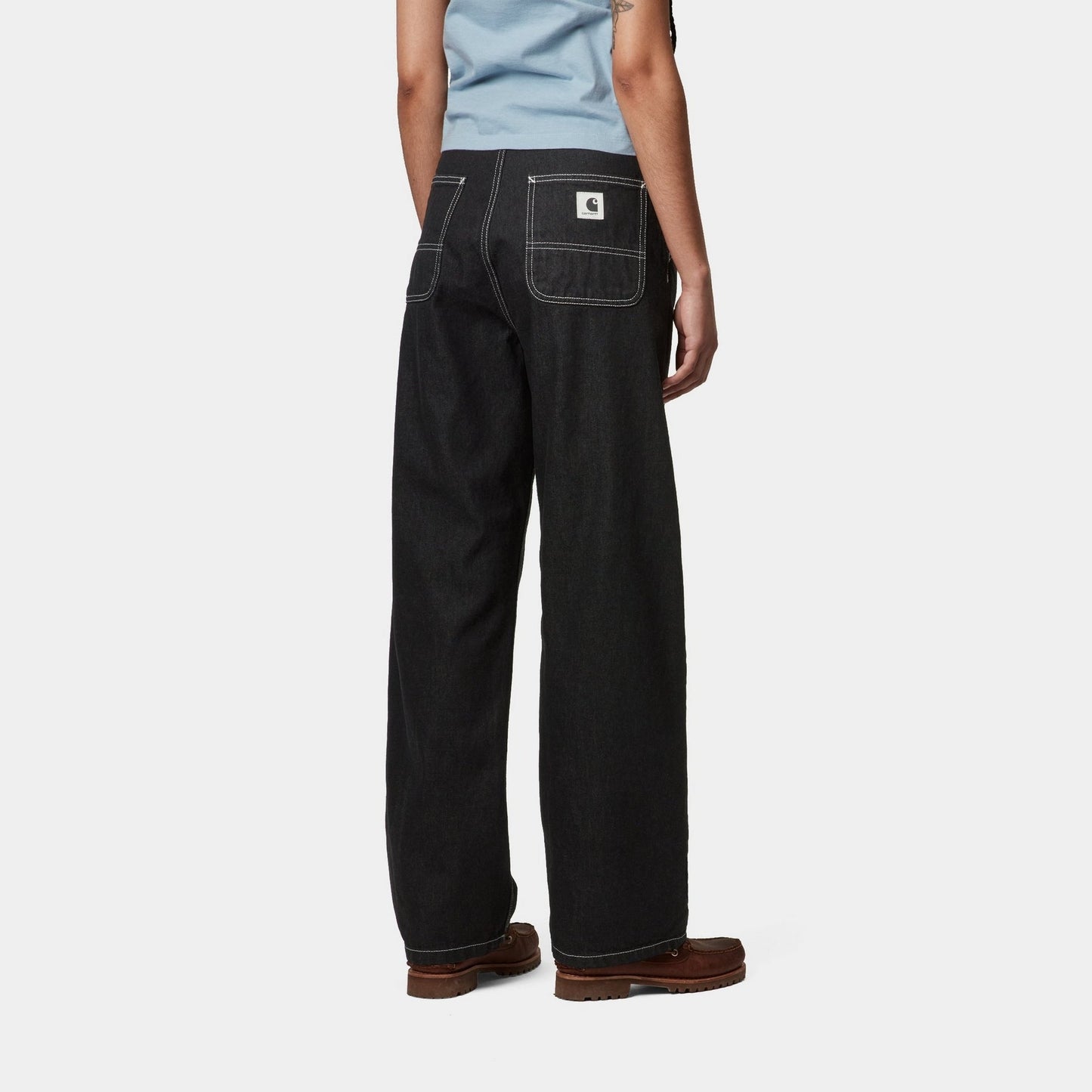 Women's Simple Pant | Black (stone washed)