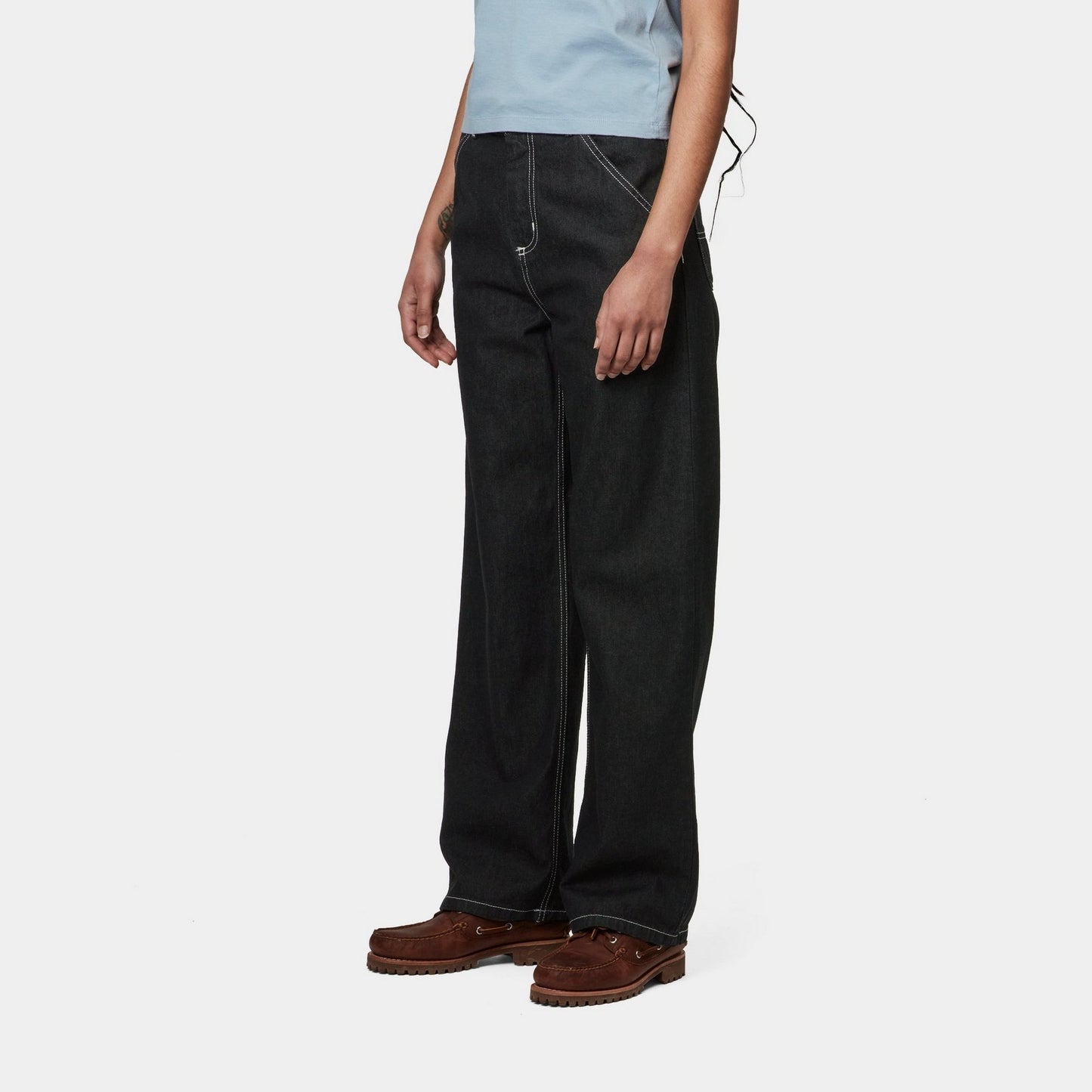 Women's Simple Pant | Black (stone washed)