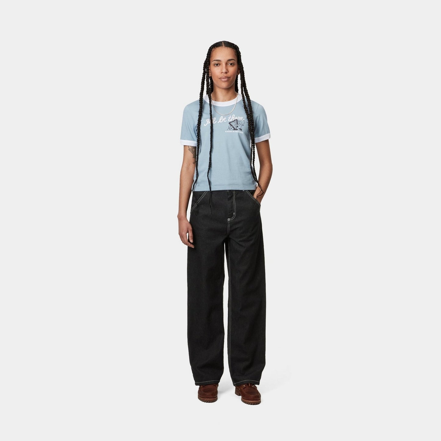 Women's Simple Pant | Black (stone washed)