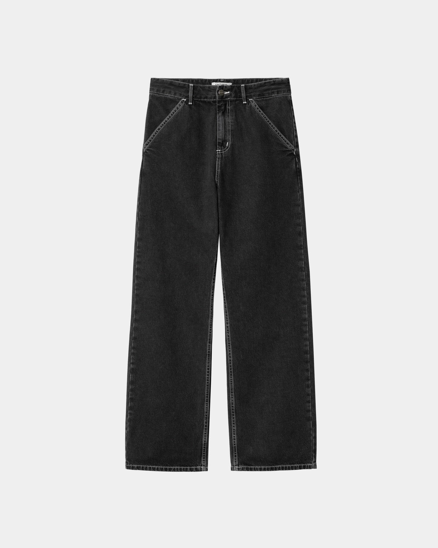Women's Simple Pant | Black (stone washed)
