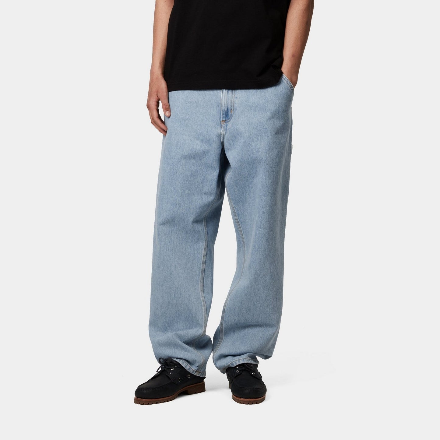 Single Knee Pant - Denim | Blue (heavy stone bleached)