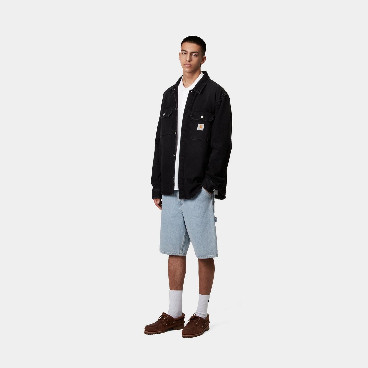 Single Knee Short - Denim | Blue (heavy stone bleached)