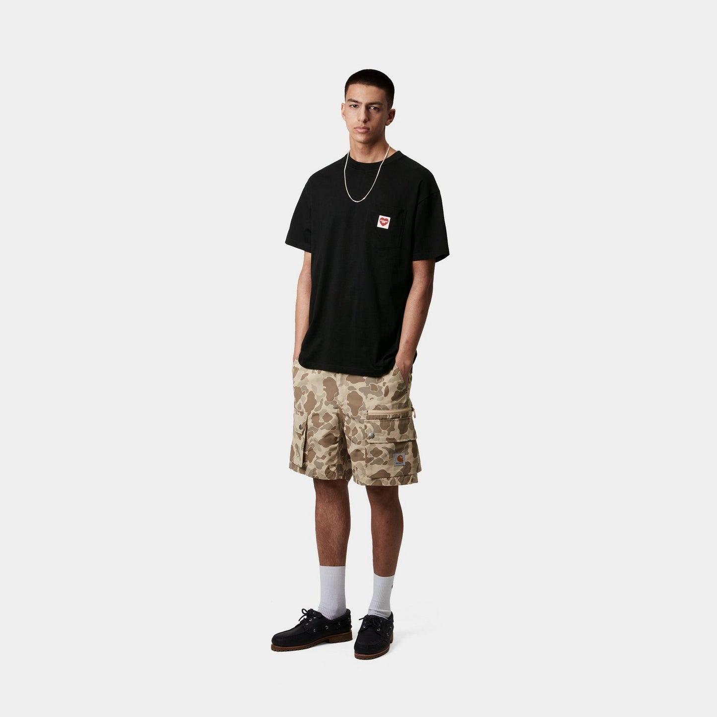 Pocket Heart T-Shirt | Black / Red