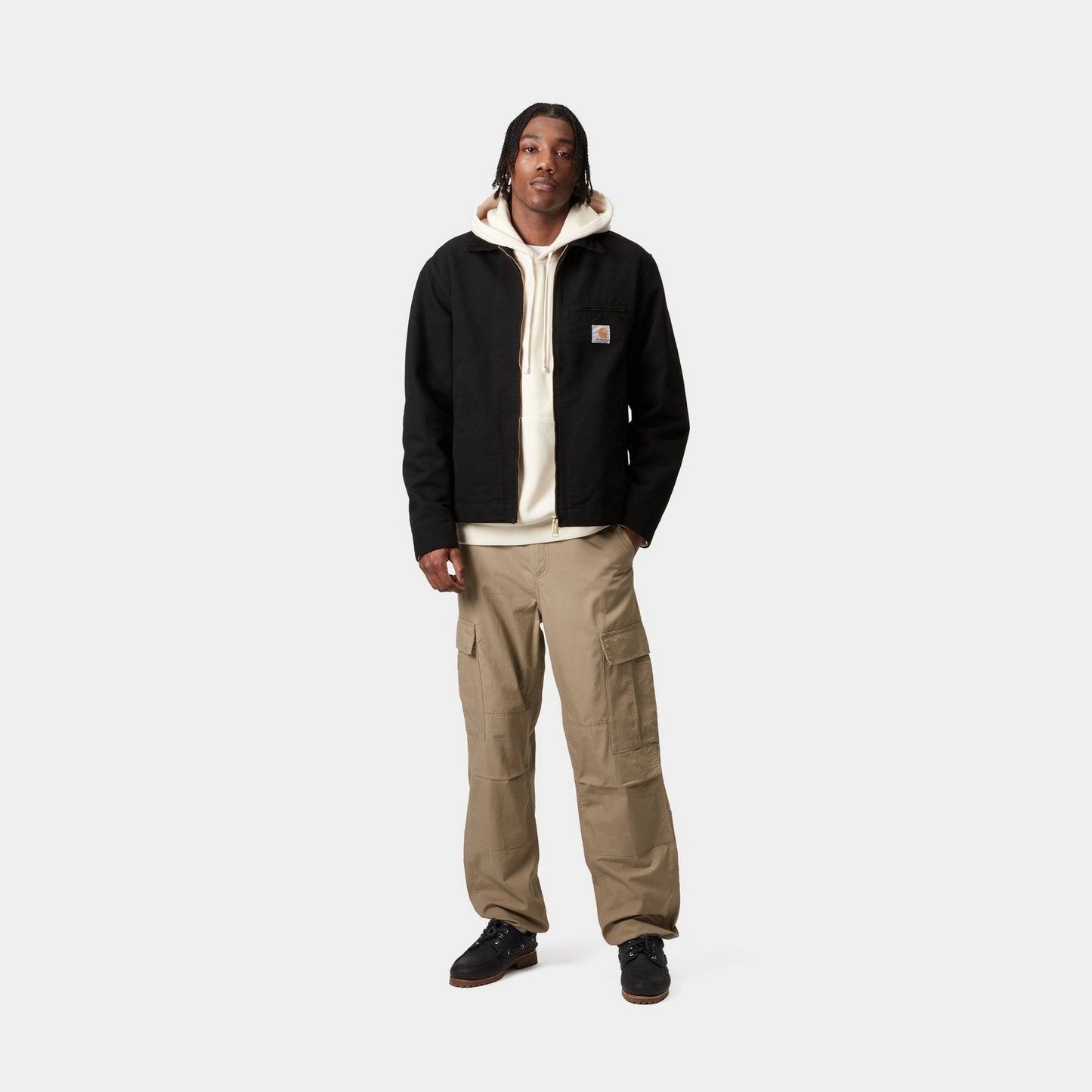 Regular Cargo Pant | Leather