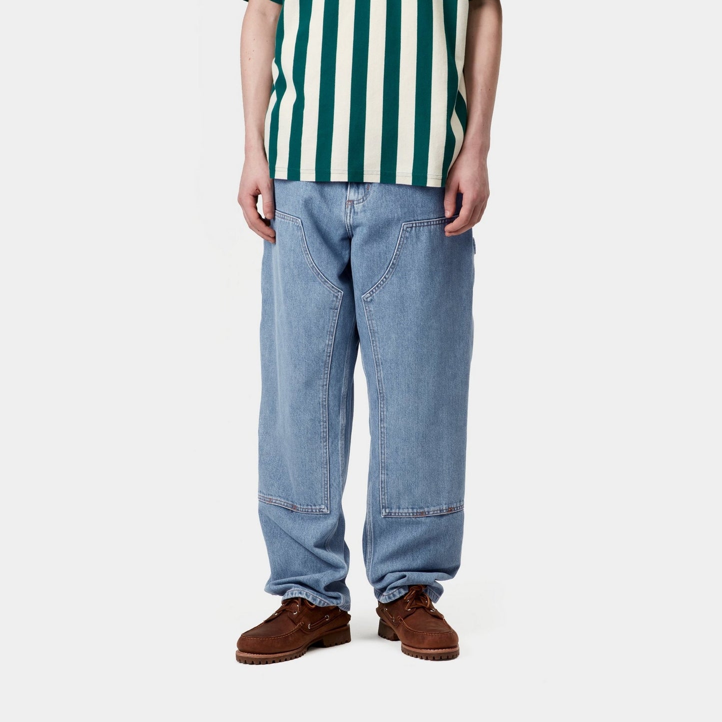 Double Knee Pant - Denim | Blue (stone bleached)