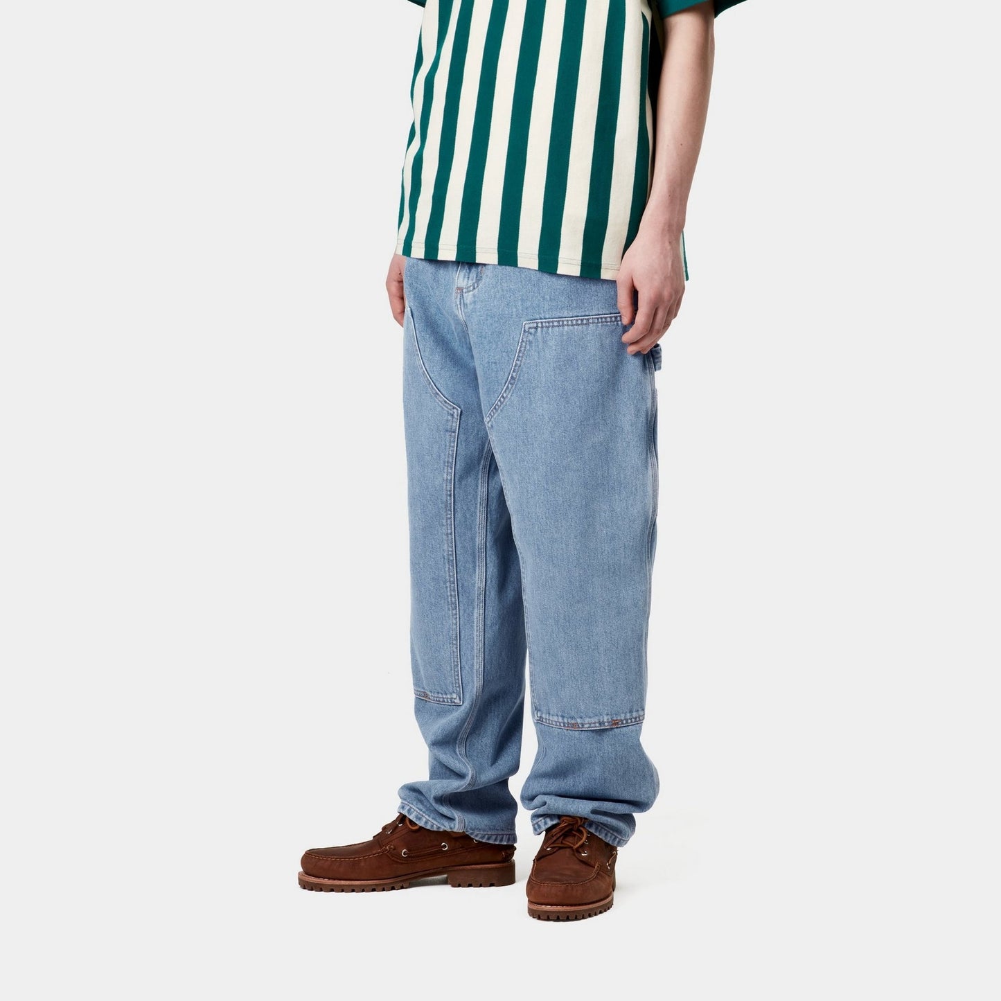 Double Knee Pant - Denim | Blue (stone bleached)