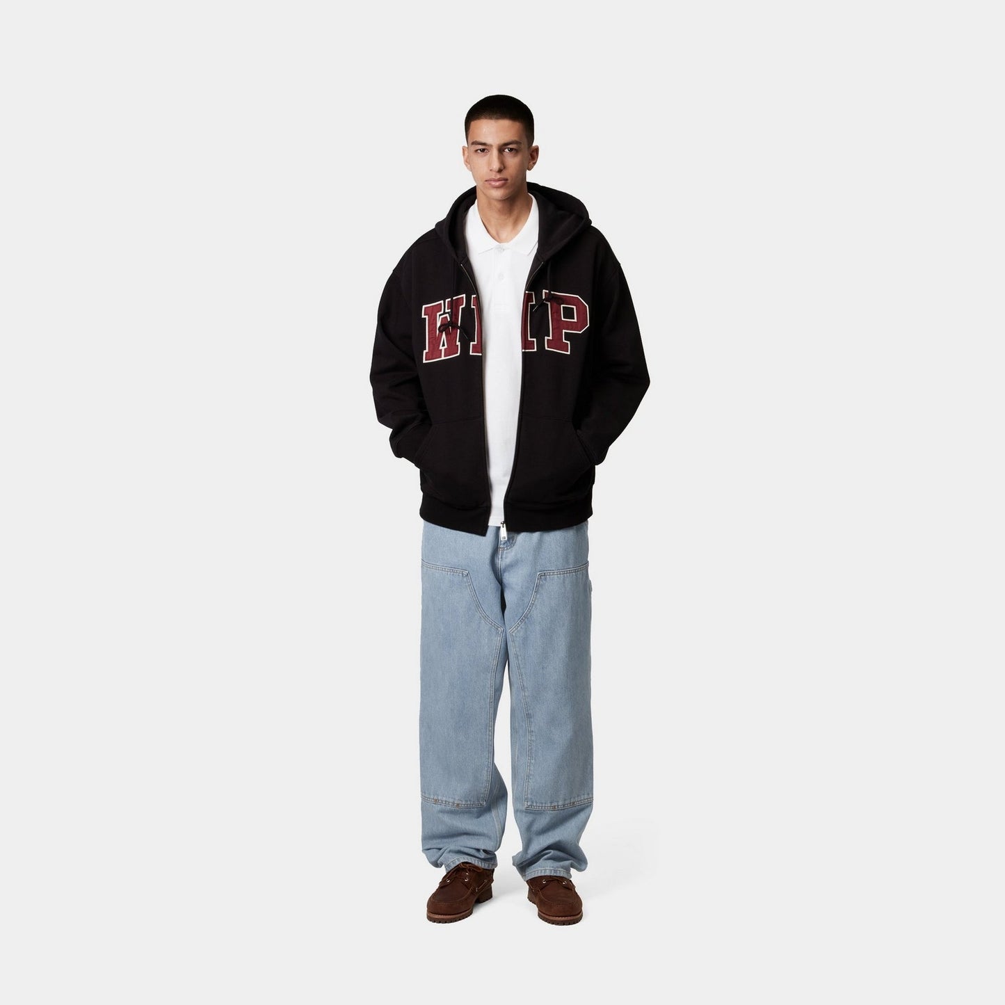 Double Knee Pant - Denim | Blue (heavy stone bleached)