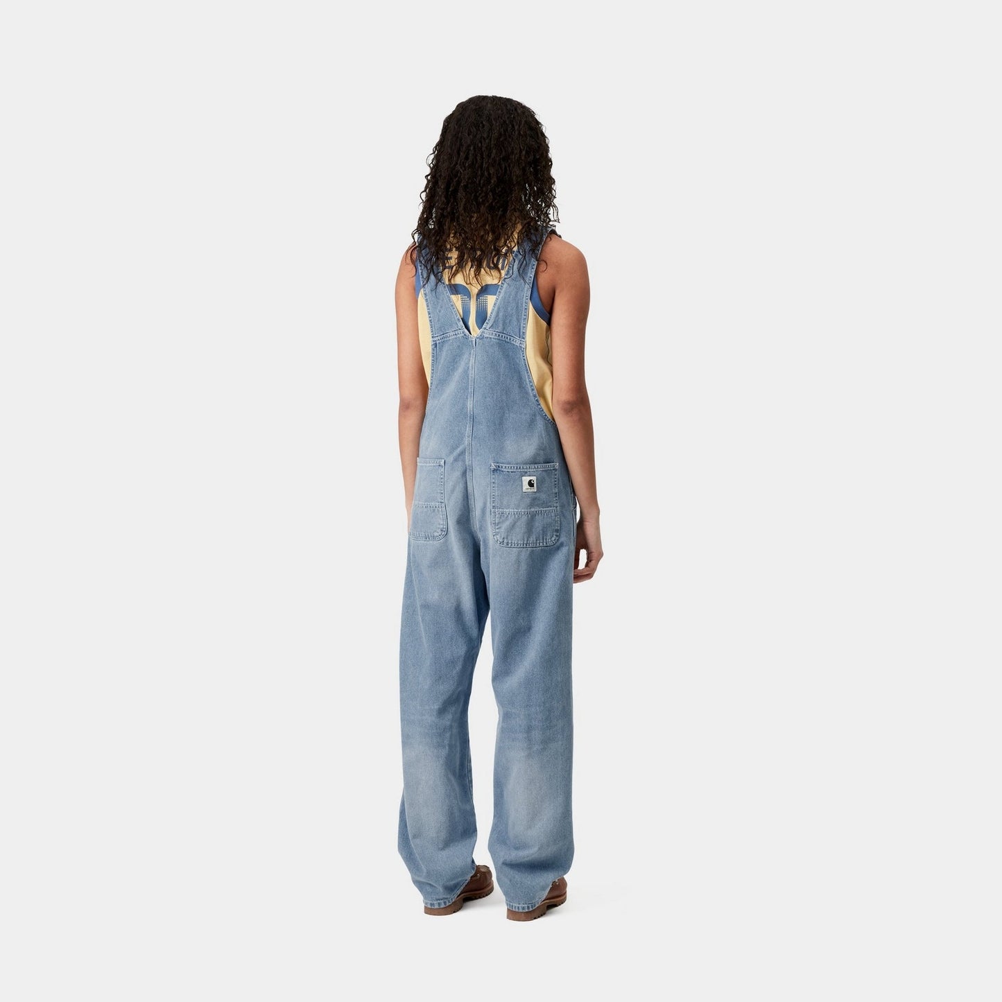Women's Bib Overall Straight | Blue (light true washed)