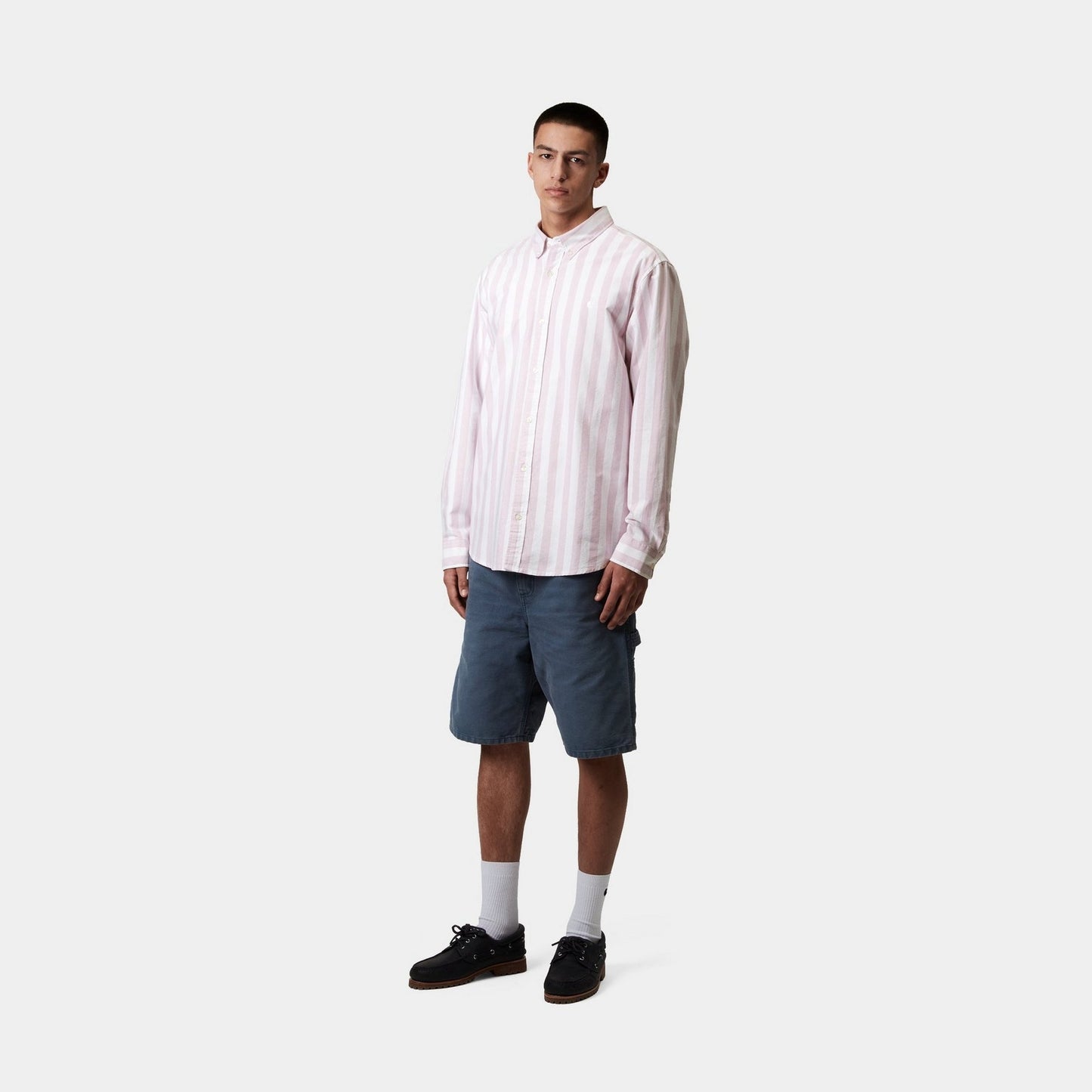 Dillion Stripe Shirt | Hortensia / White