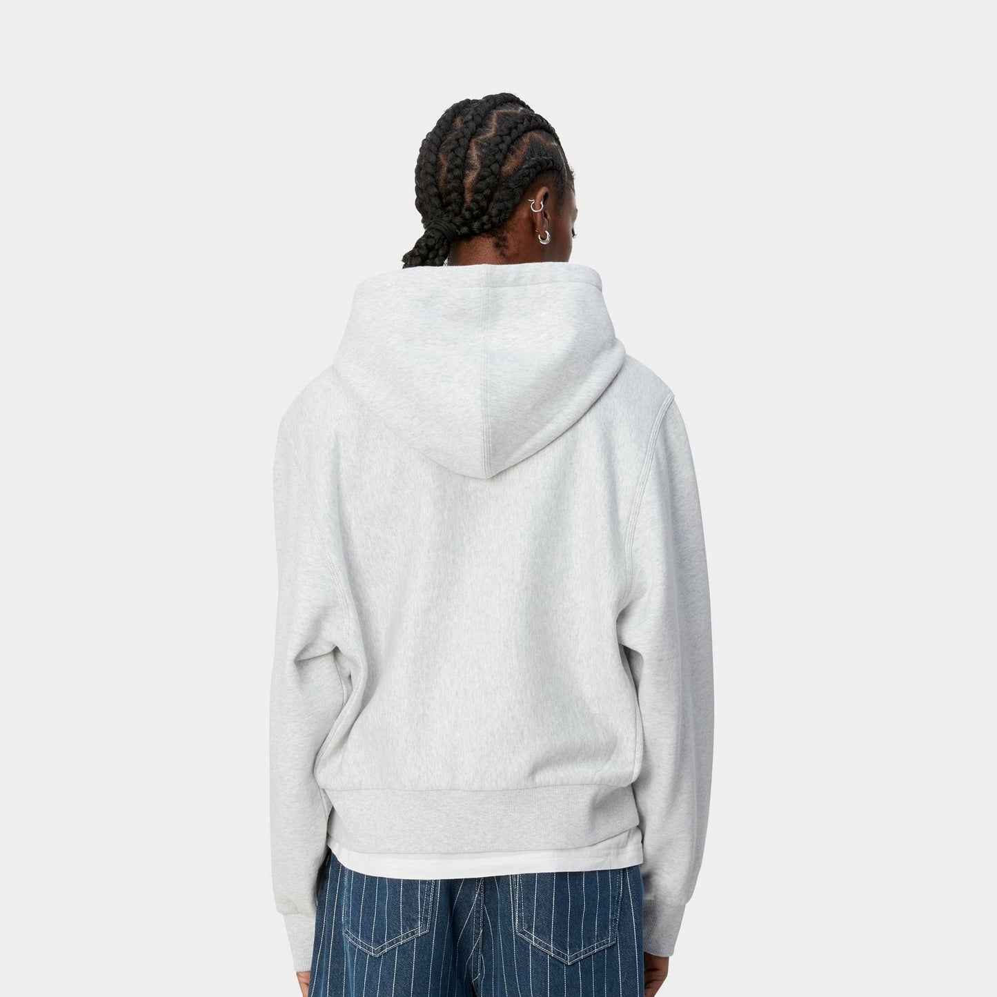 Women's Hooded American Script Jacket | Ash Heather