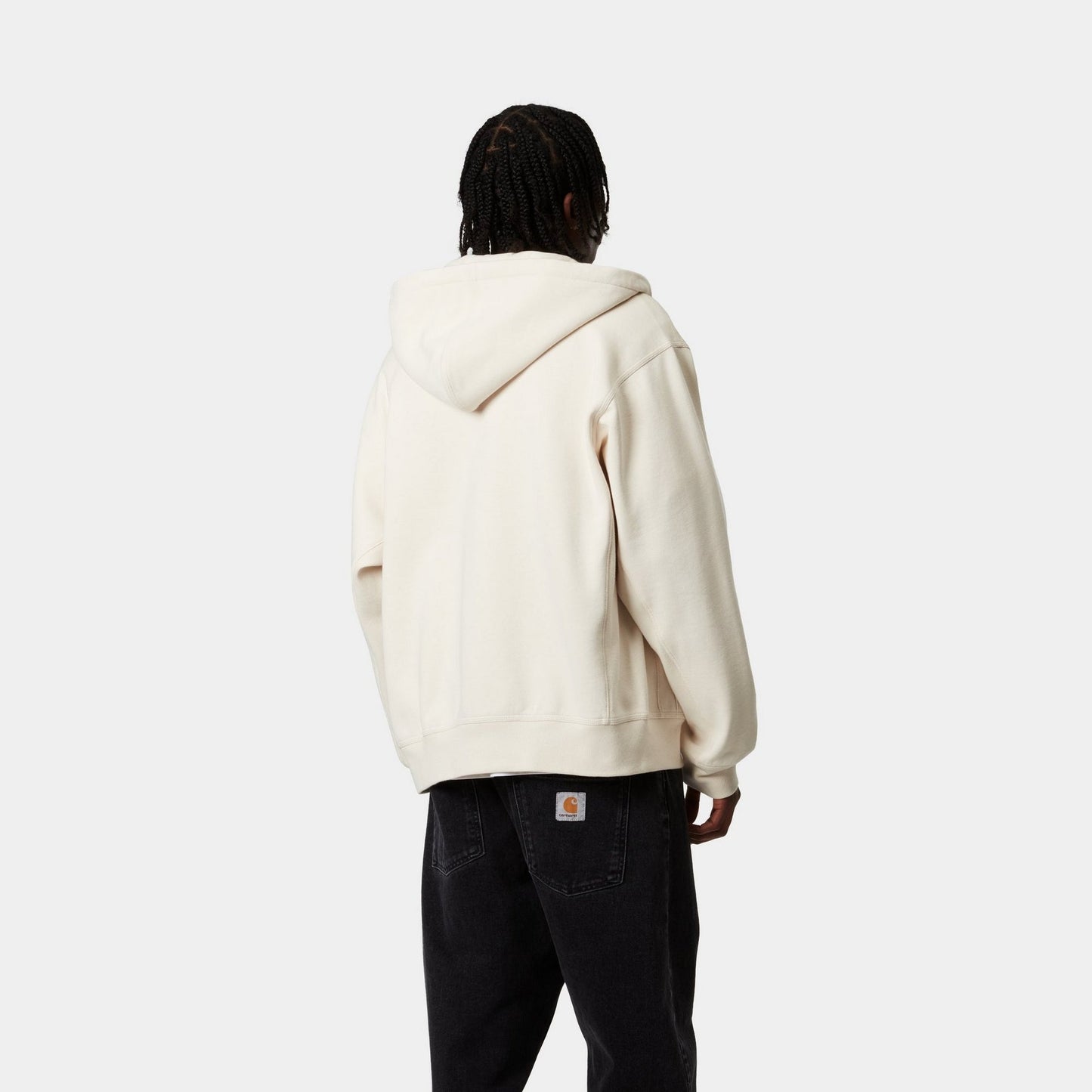 Hooded American Script Jacket | Natural