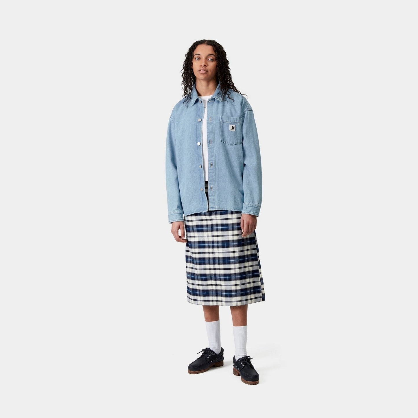 Alta Shirt Jacket | Blue (stone bleached)