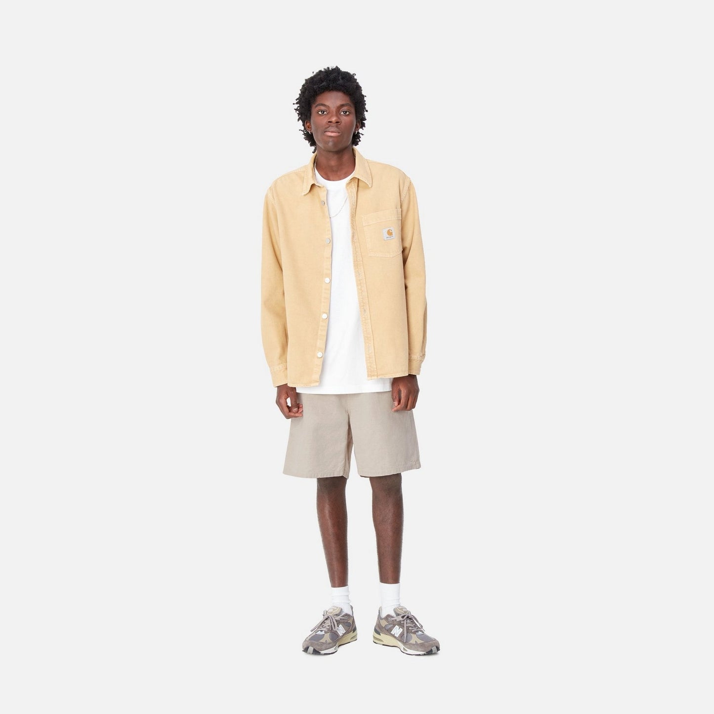 Walter Linen Single Knee Short | Natural