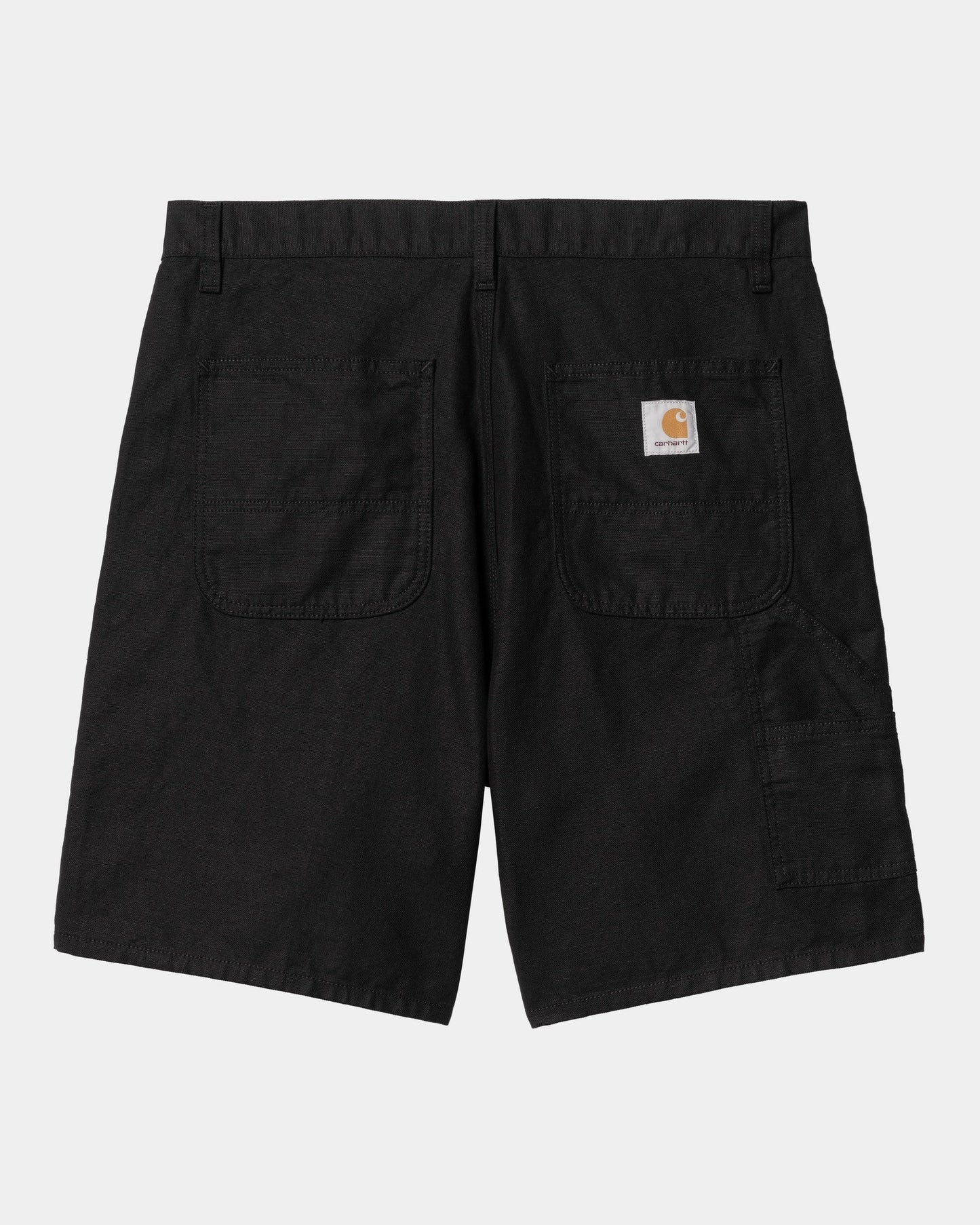 Walter Linen Single Knee Short | Black