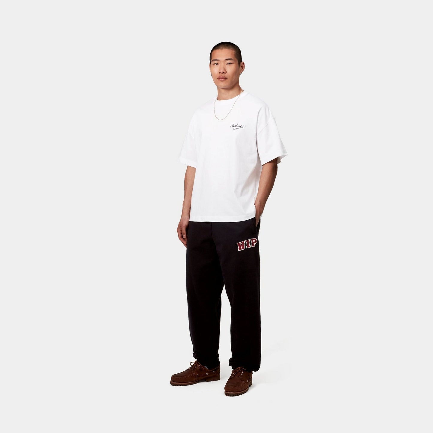 Signature Script T-Shirt | White / Black