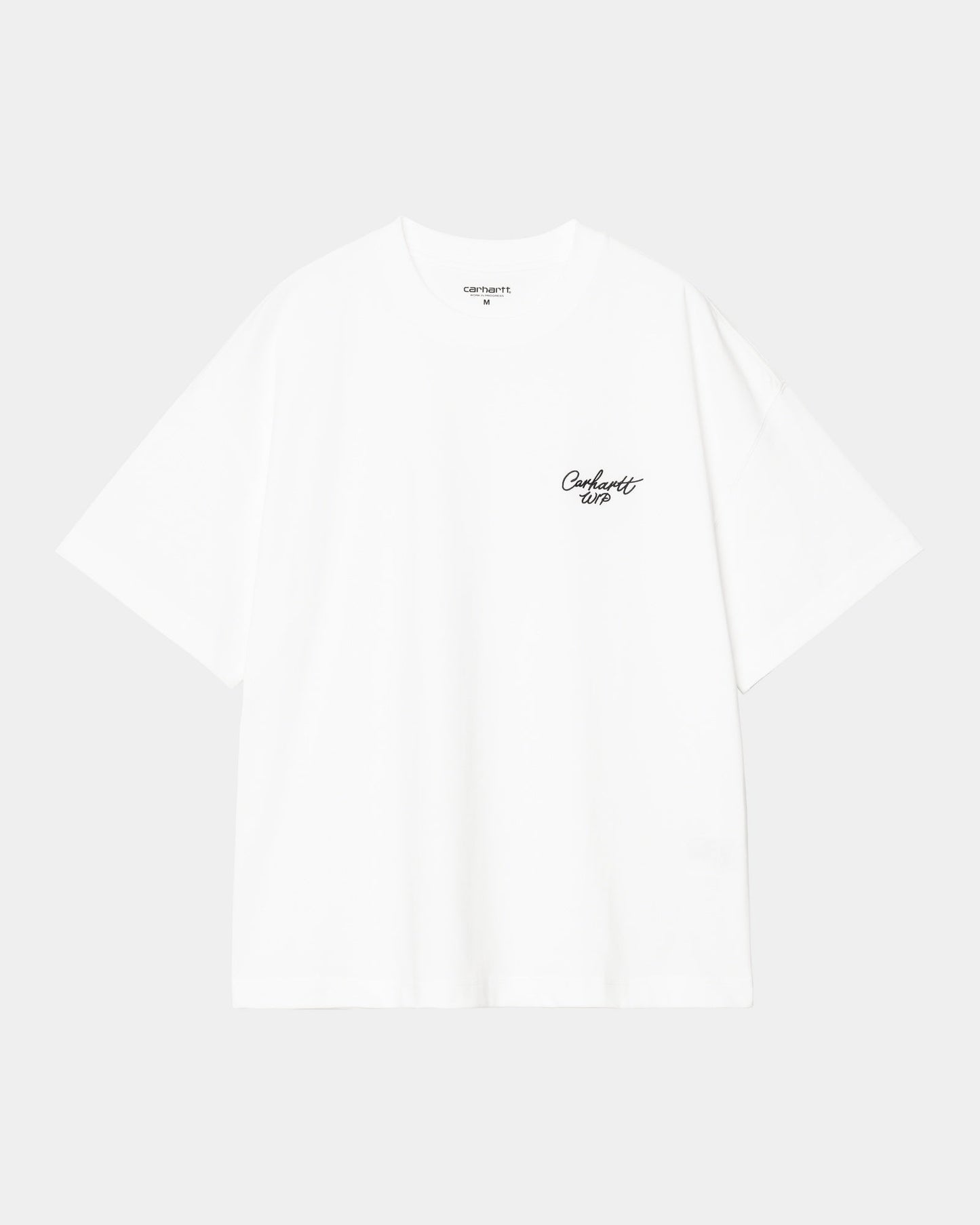 Signature Script T-Shirt | White / Black