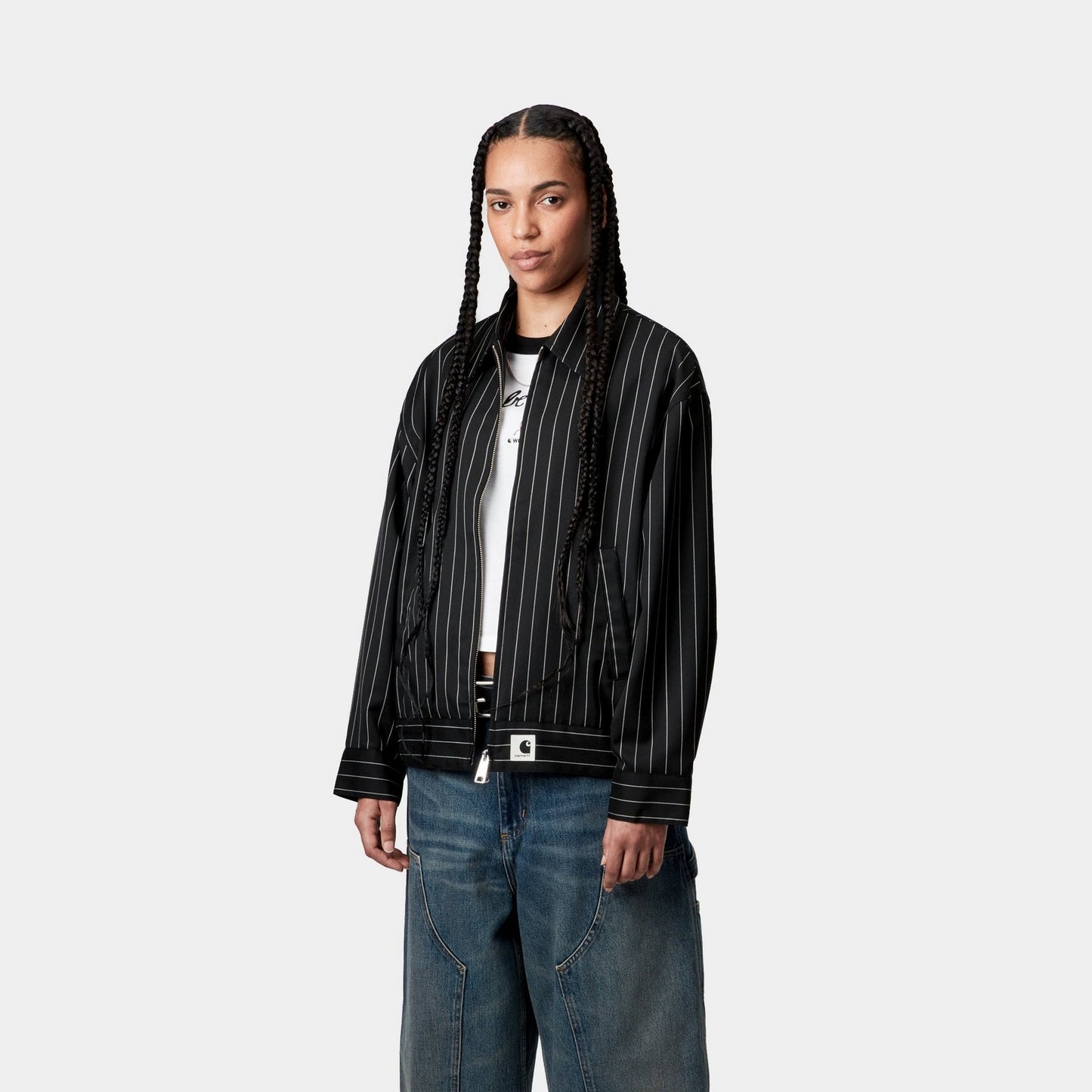 Women's Seaton Stripe Jacket | Black / Wax