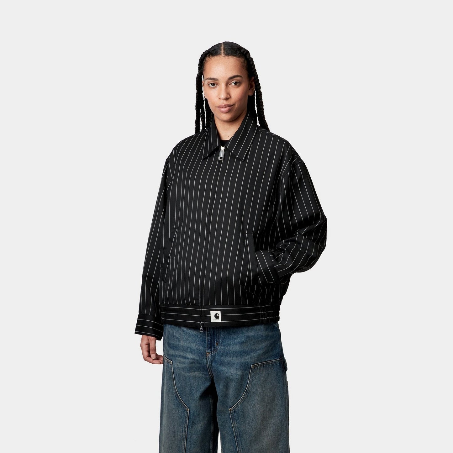Women's Seaton Stripe Jacket | Black / Wax