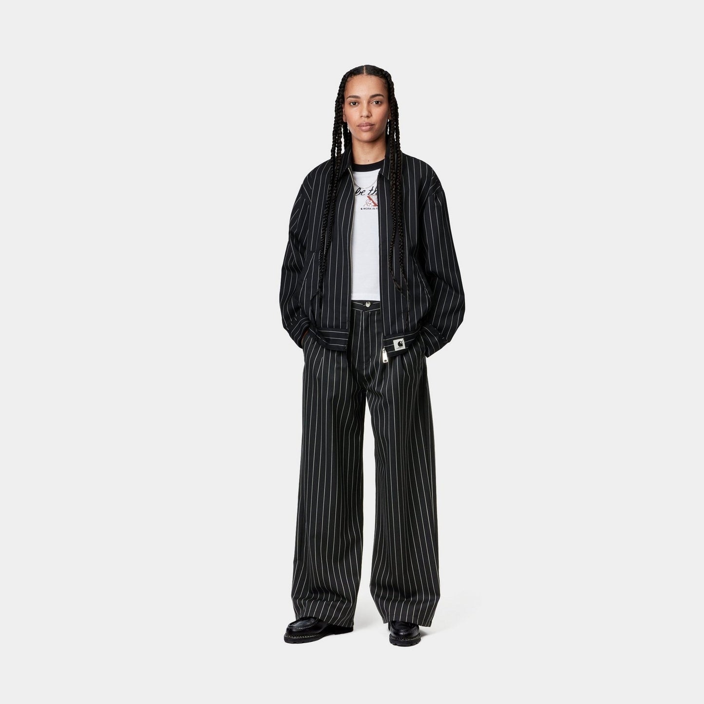 Women's Seaton Stripe Pant | Black / Wax