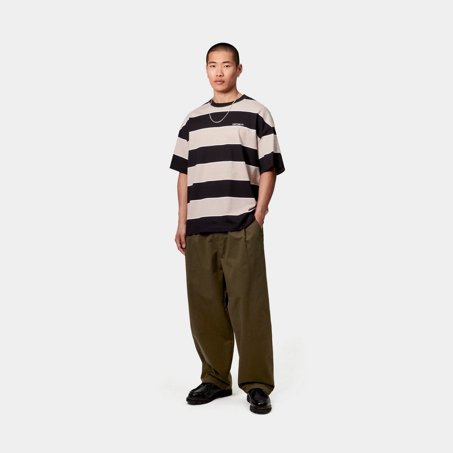 Quinby Stripe T-Shirt | Black