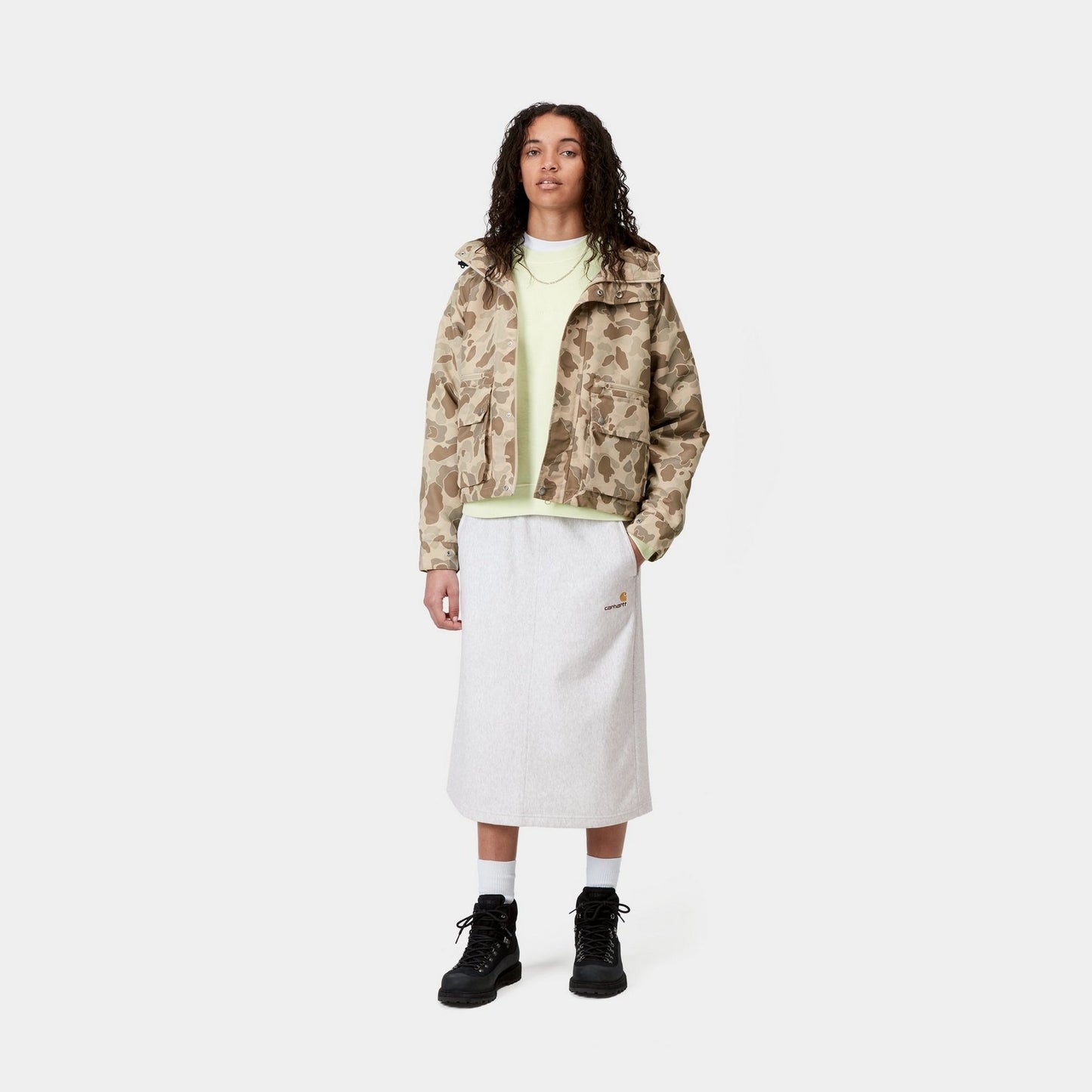 American Script Sweat Skirt | Ash Heather