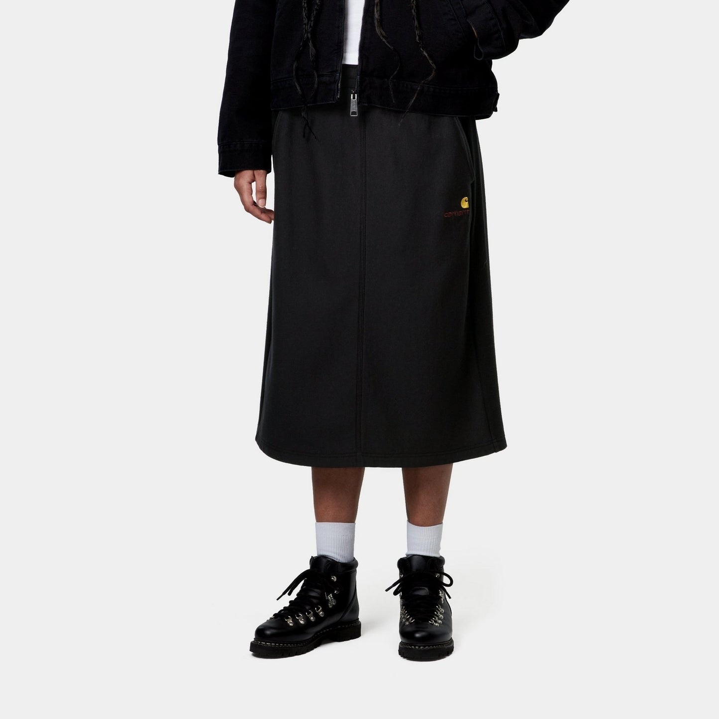 American Script Sweat Skirt | Black