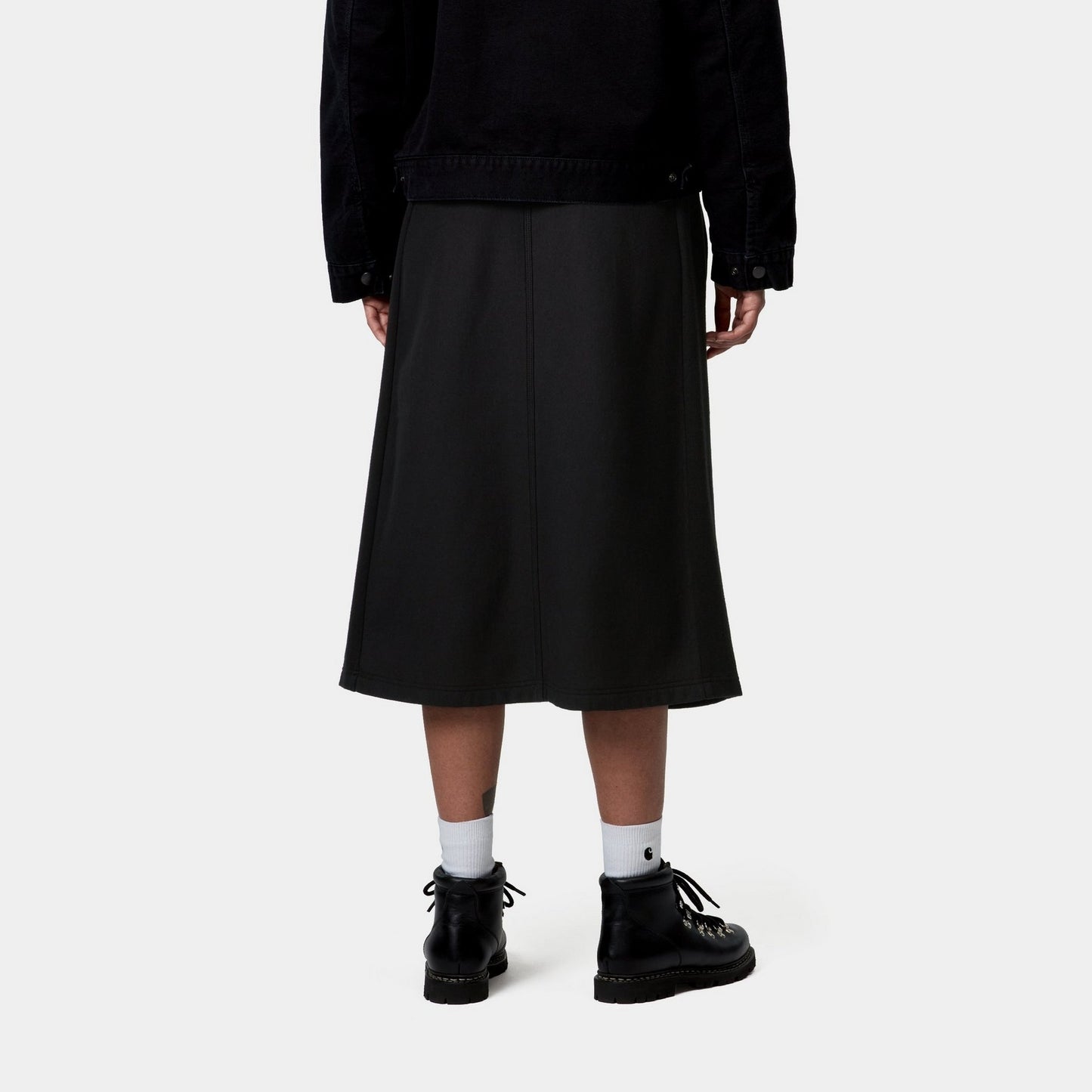 American Script Sweat Skirt | Black