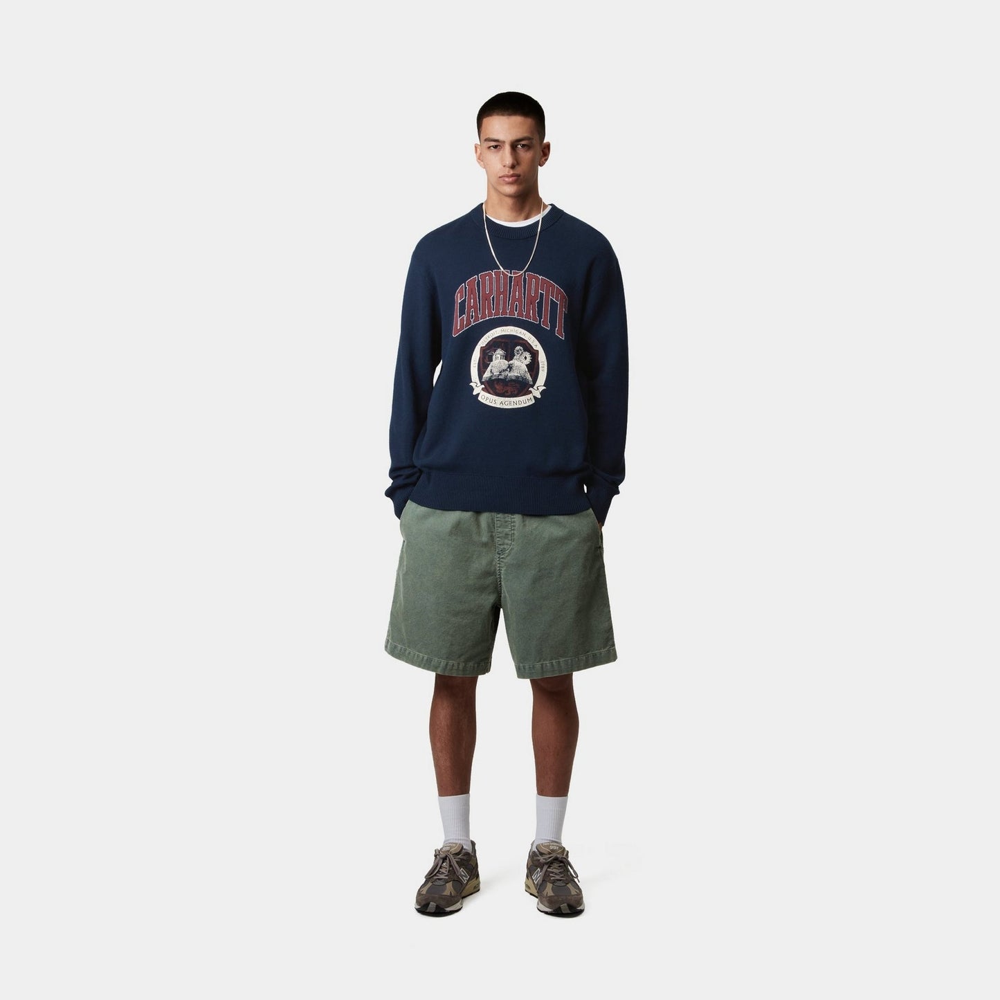 Library College Sweater | Ink
